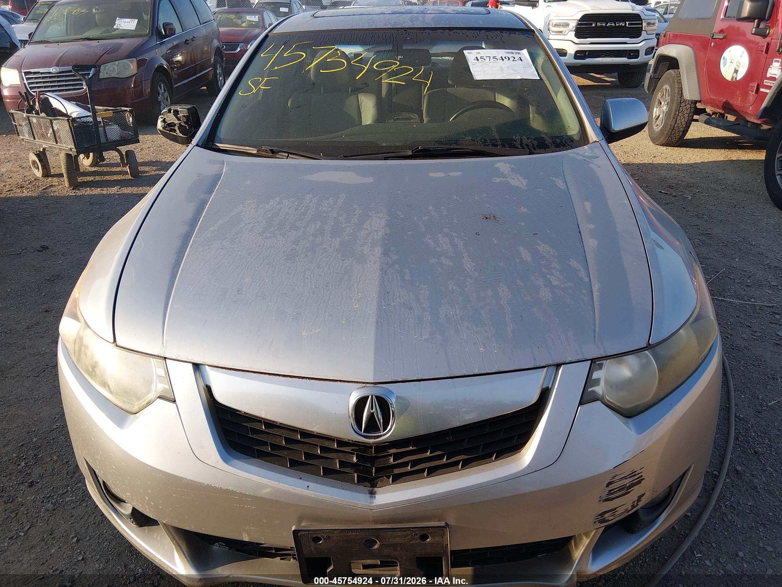 2009 Acura Tsx   Silver vin: JH4CU26659C014284