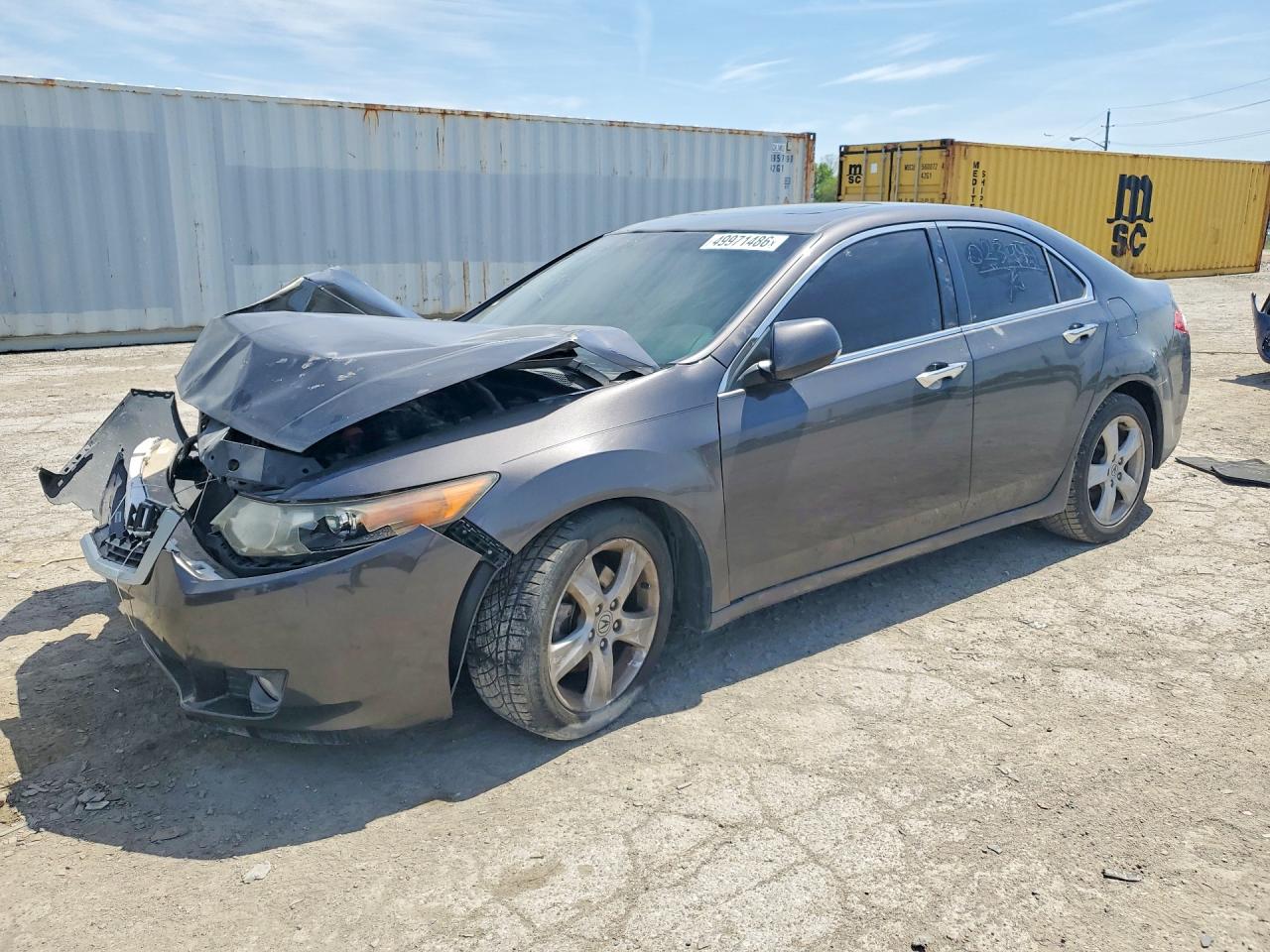 2009 Acura Tsx Gray vin: JH4CU26659C023499