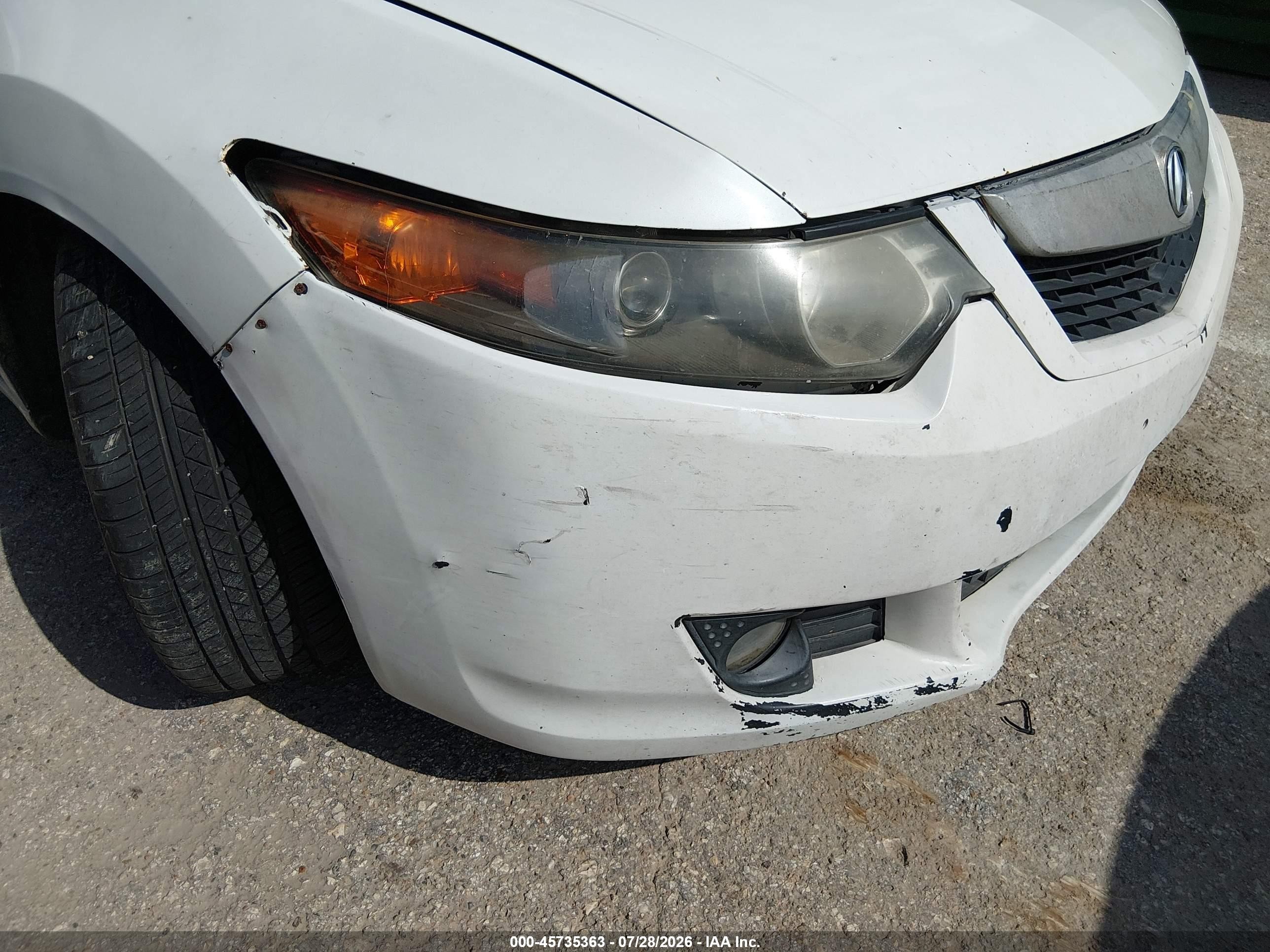 2009 Acura Tsx   Белый vin: JH4CU26659C026256