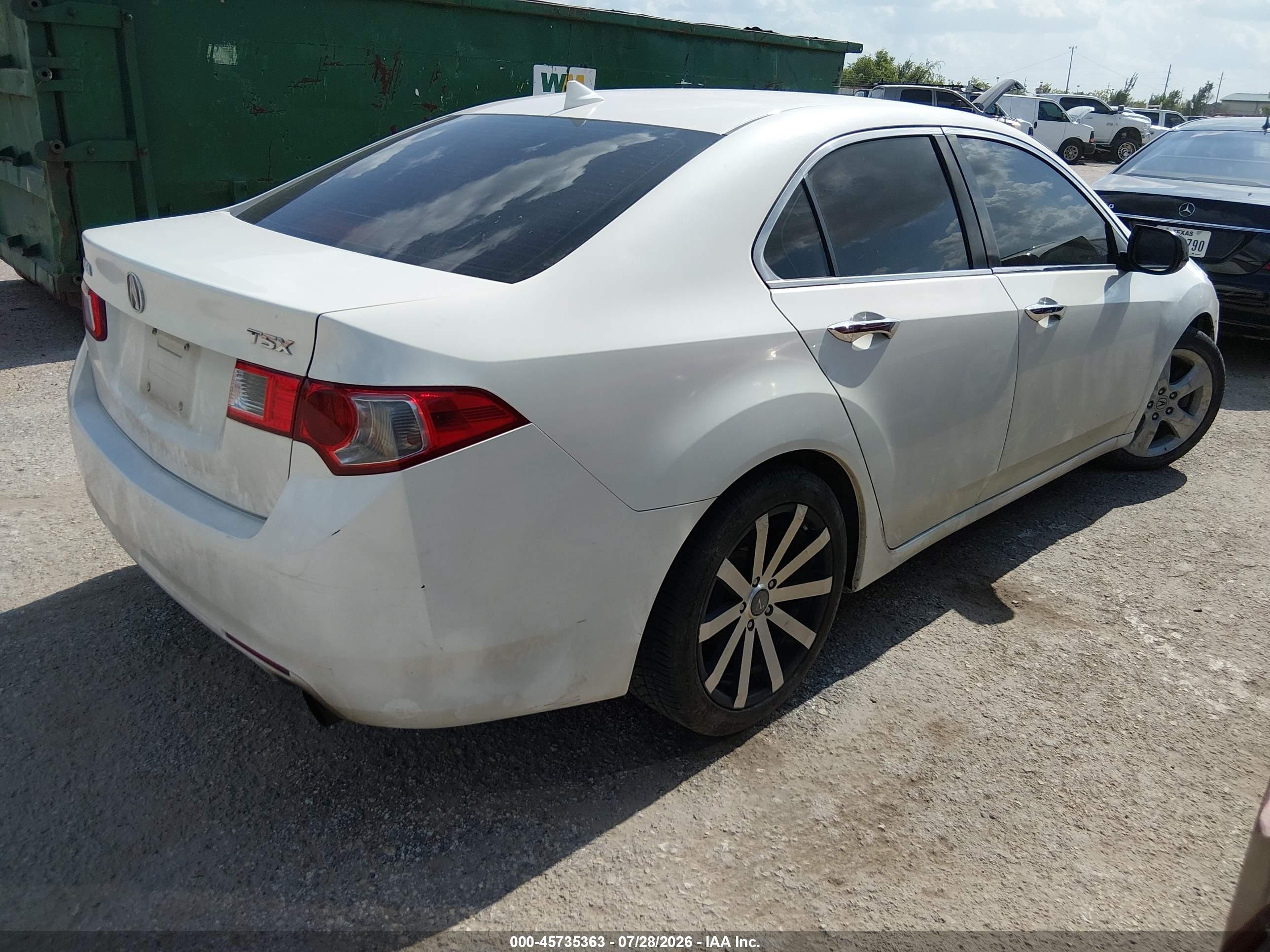 2009 Acura Tsx   Белый vin: JH4CU26659C026256