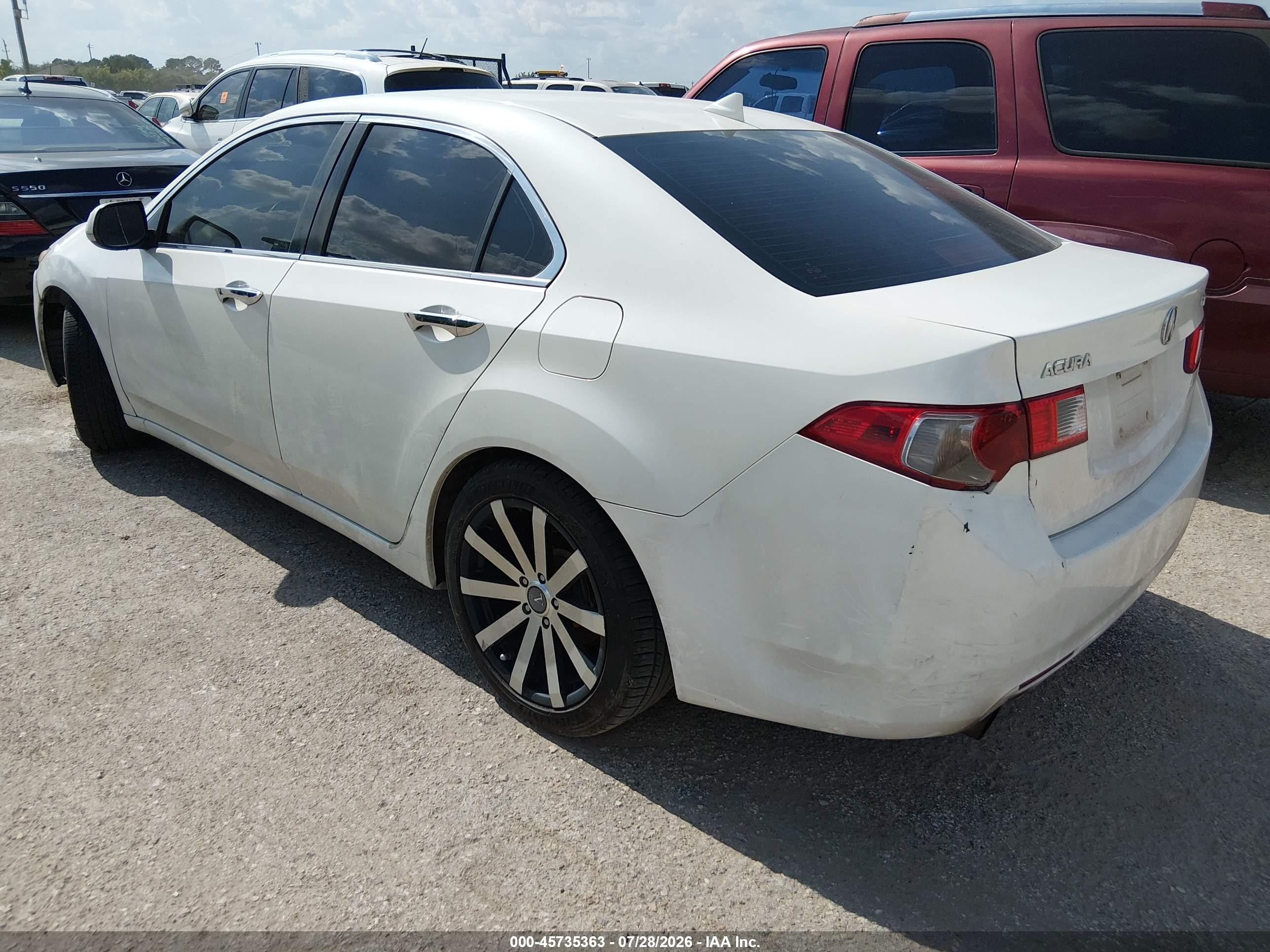 2009 Acura Tsx   Белый vin: JH4CU26659C026256