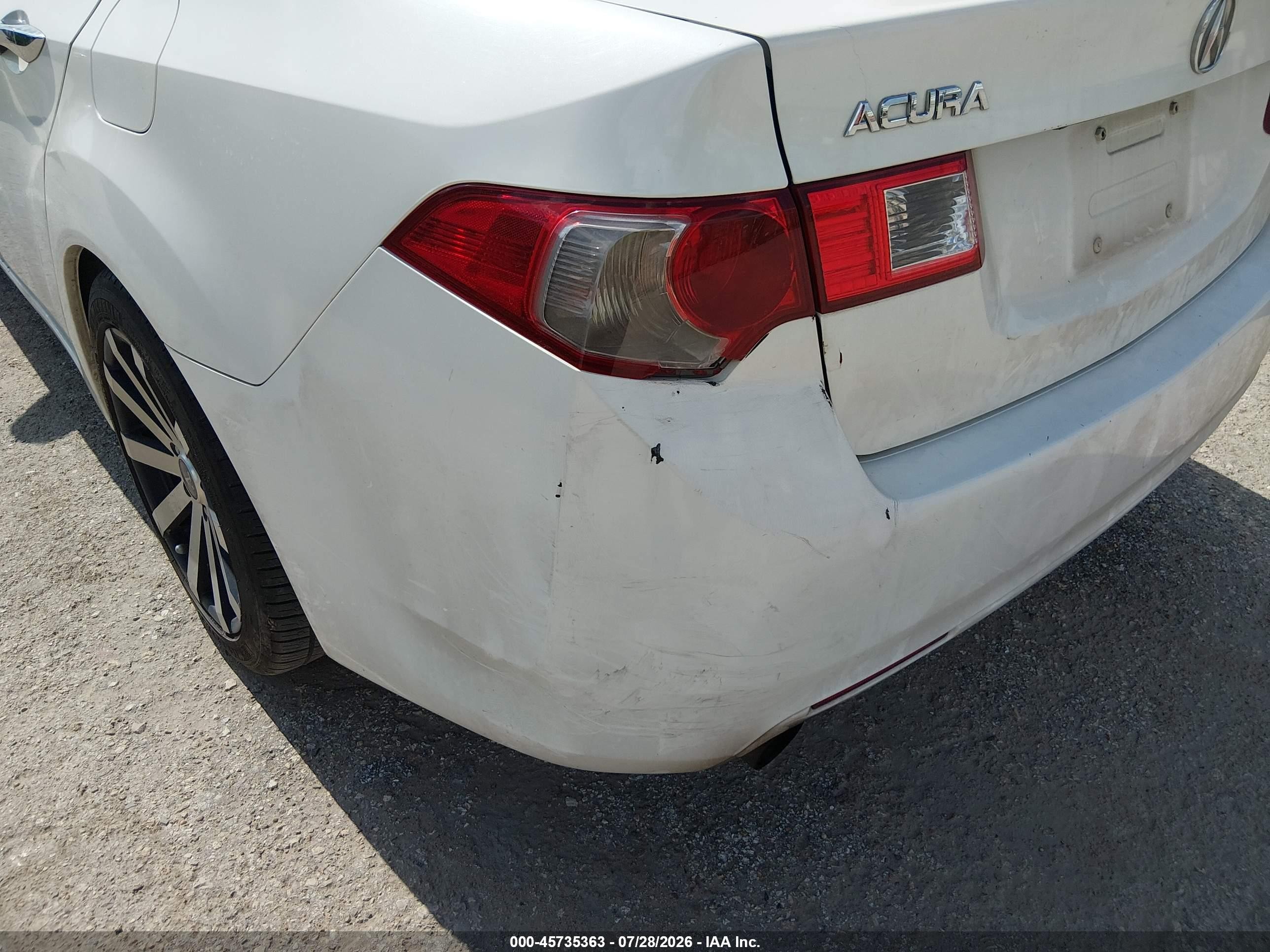2009 Acura Tsx   Белый vin: JH4CU26659C026256