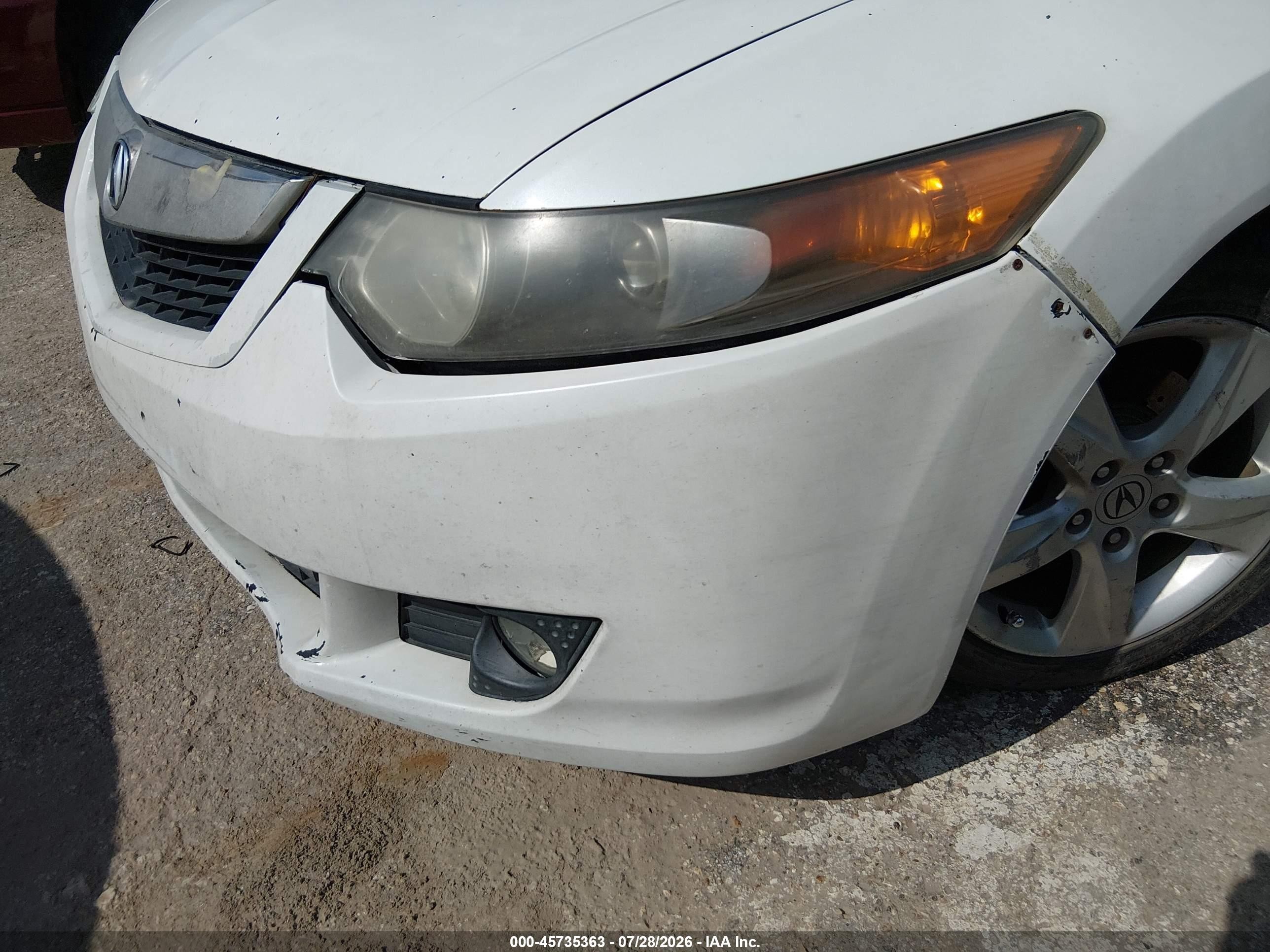 2009 Acura Tsx   Белый vin: JH4CU26659C026256