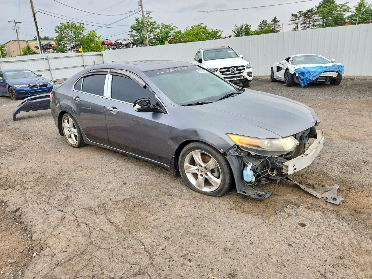 2009 Acura Tsx Gray vin: JH4CU26659C029335