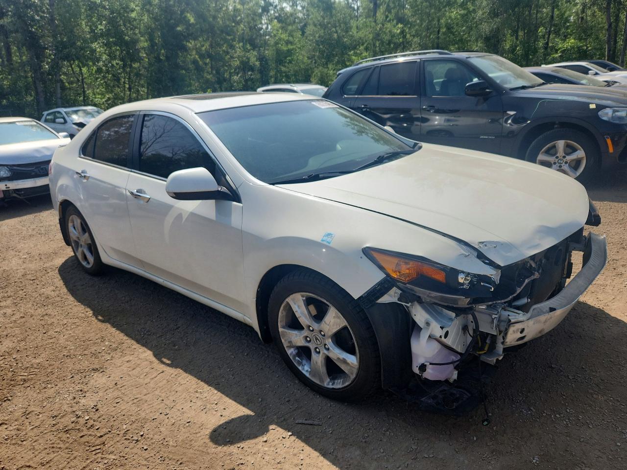 2009 Acura Tsx White vin: JH4CU26659C802661