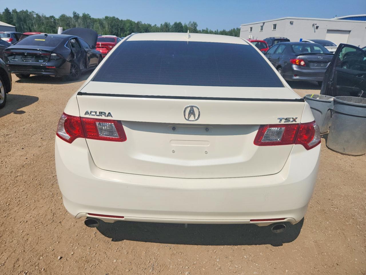 2009 Acura Tsx White vin: JH4CU26659C802661