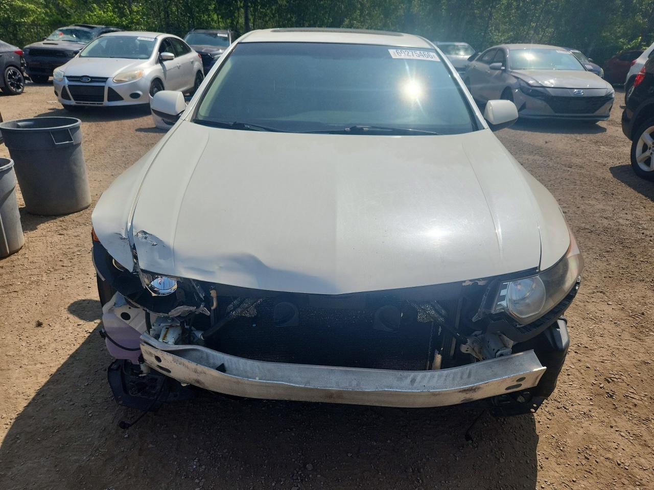 2009 Acura Tsx White vin: JH4CU26659C802661