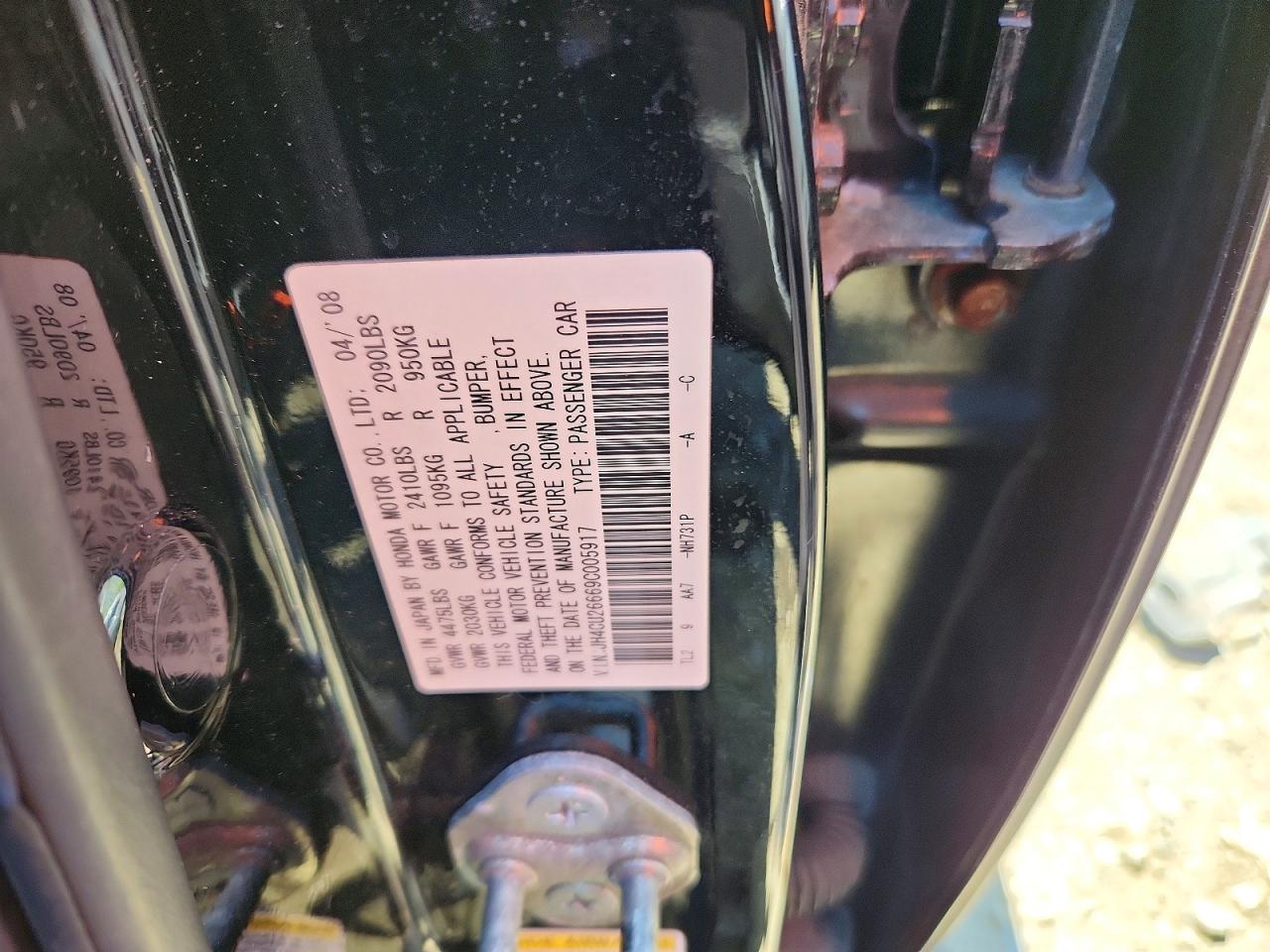 2009 Acura Tsx Black vin: JH4CU26669C005917