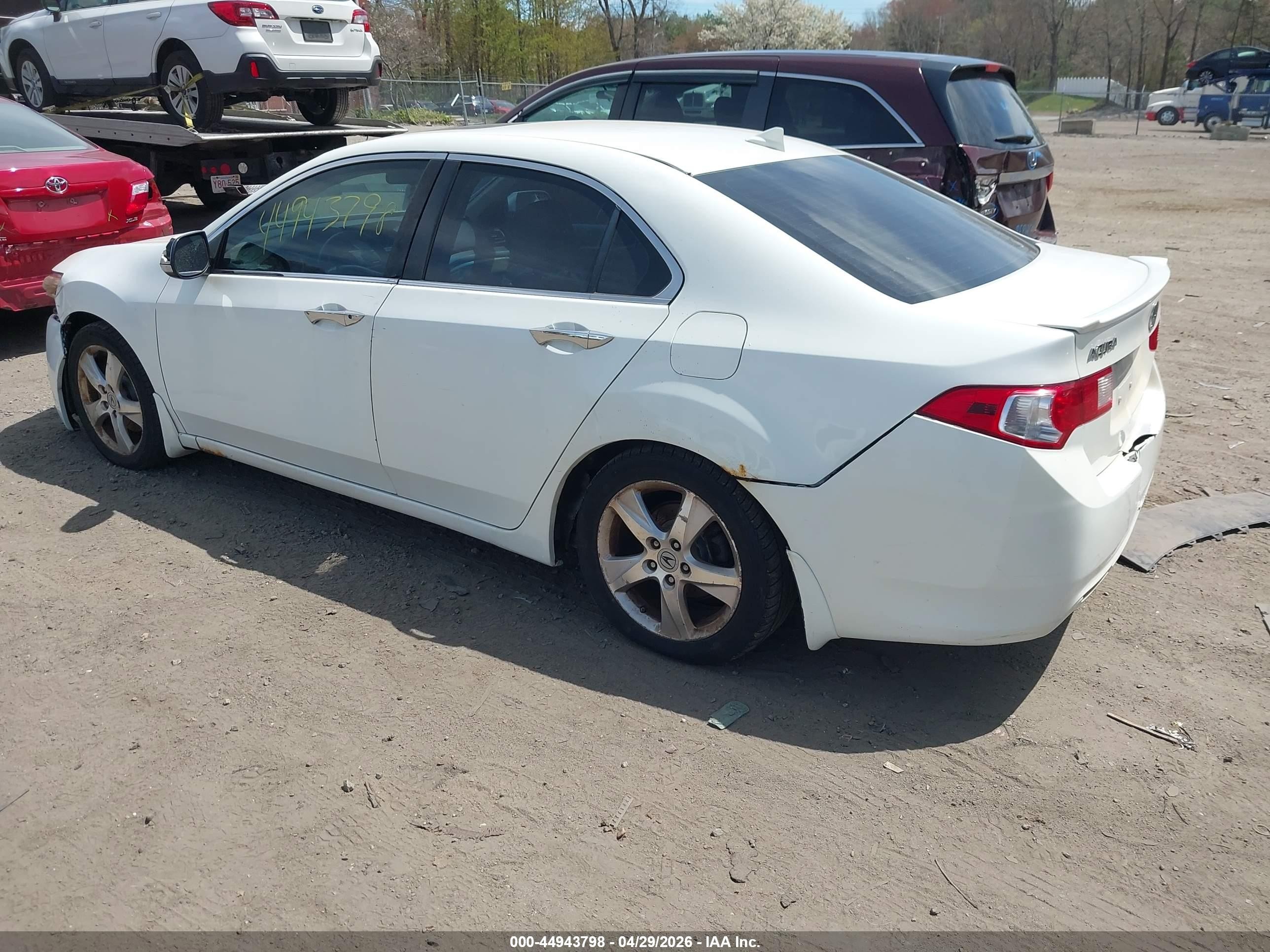 2009 Acura Tsx   White vin: JH4CU26669C006775