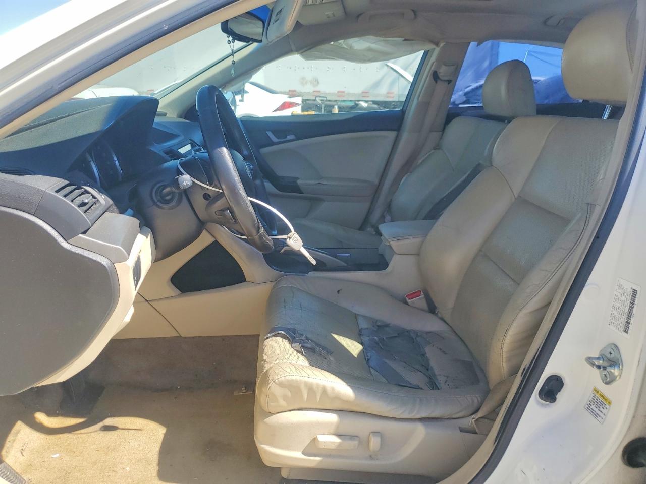 2009 Acura Tsx White vin: JH4CU26669C016447