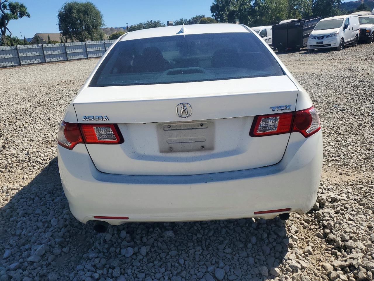2009 Acura Tsx White vin: JH4CU26669C016447