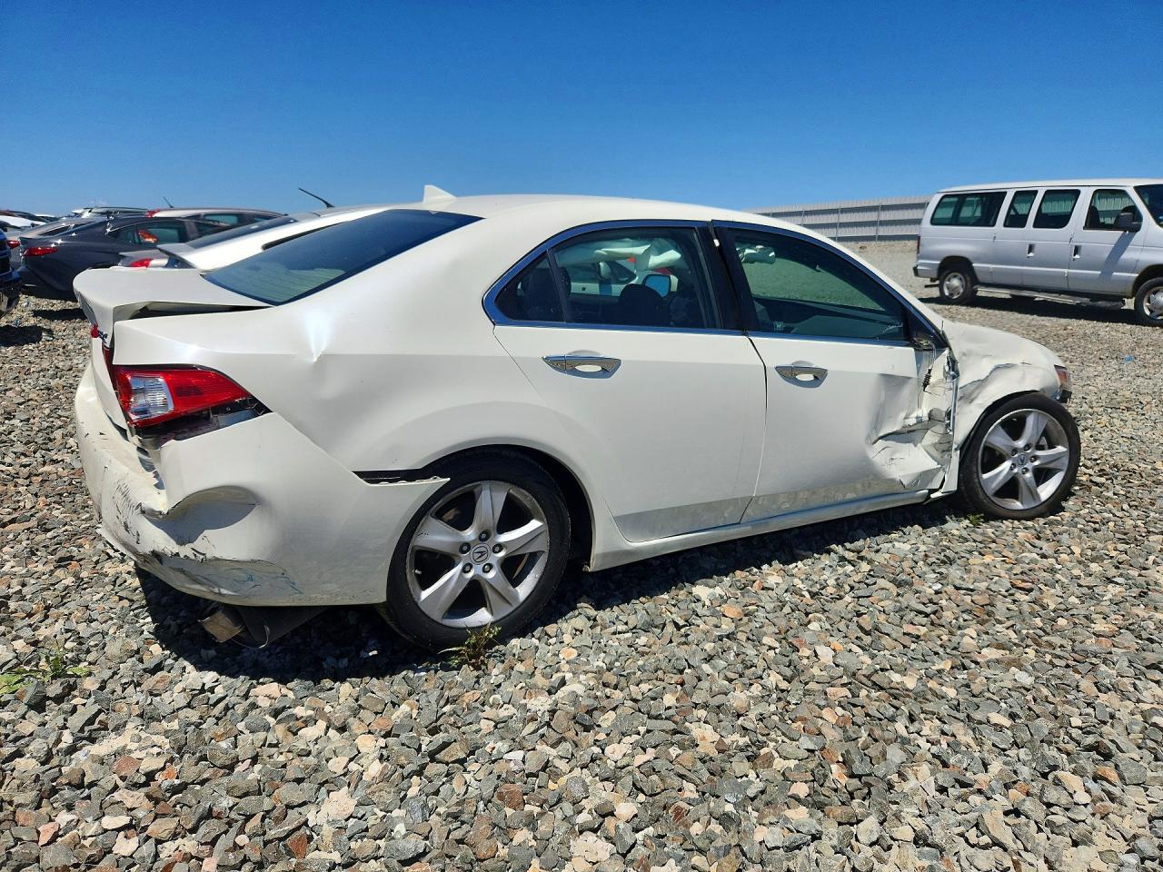 2009 Acura Tsx White vin: JH4CU26669C021924