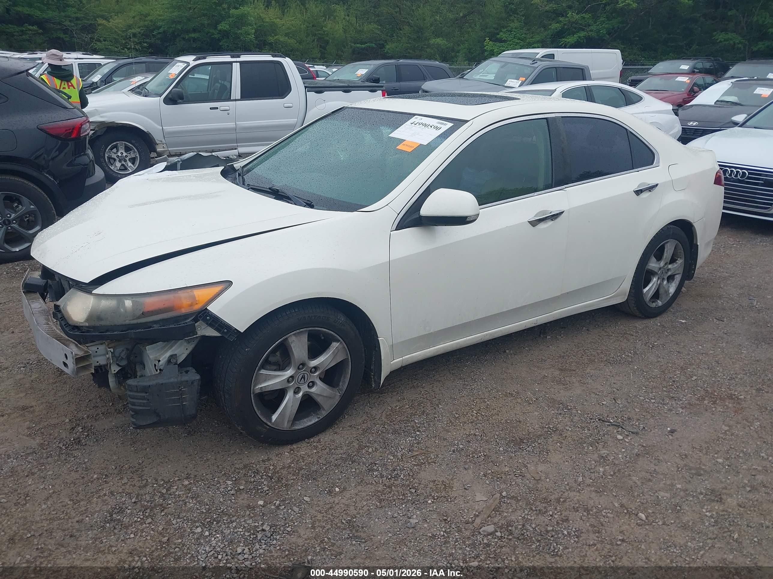 2009 Acura Tsx   White vin: JH4CU26669C034009