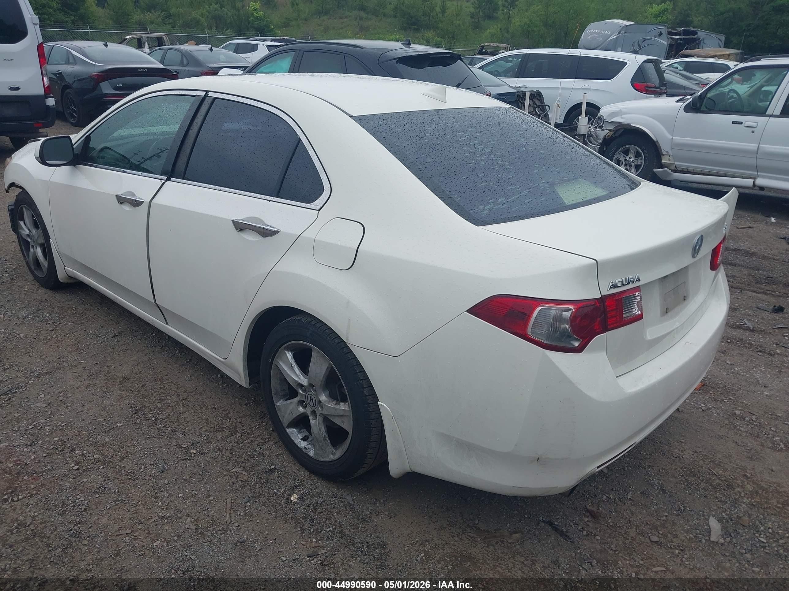 2009 Acura Tsx   White vin: JH4CU26669C034009