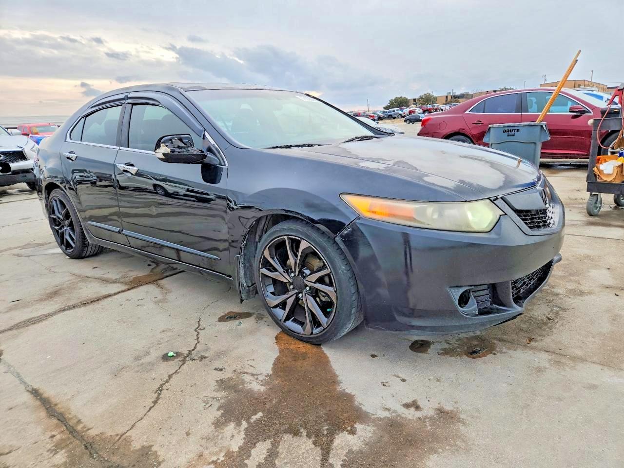 2009 Acura Tsx Черный vin: JH4CU26679C001827