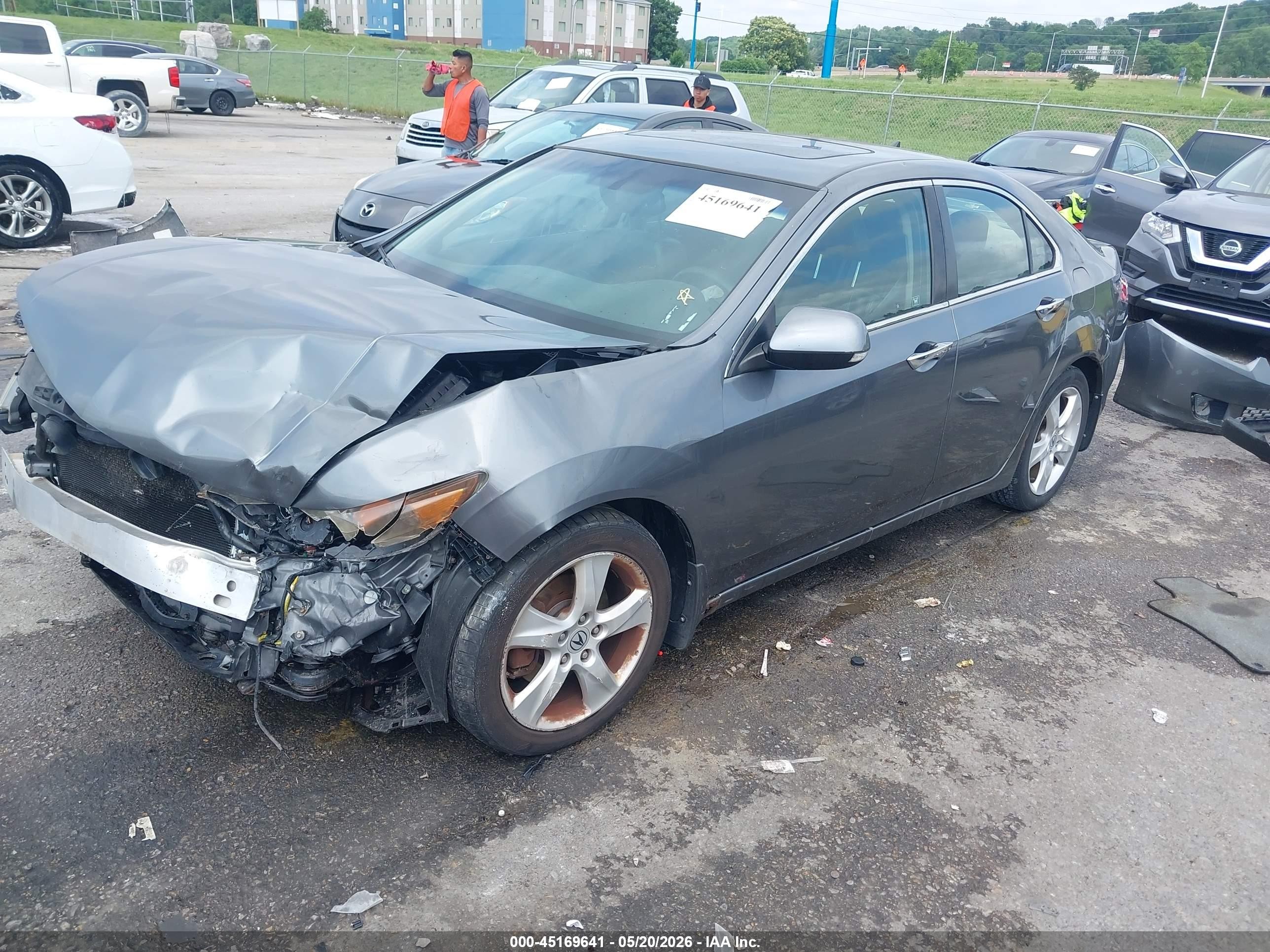 2009 Acura Tsx   Gray vin: JH4CU26679C003416