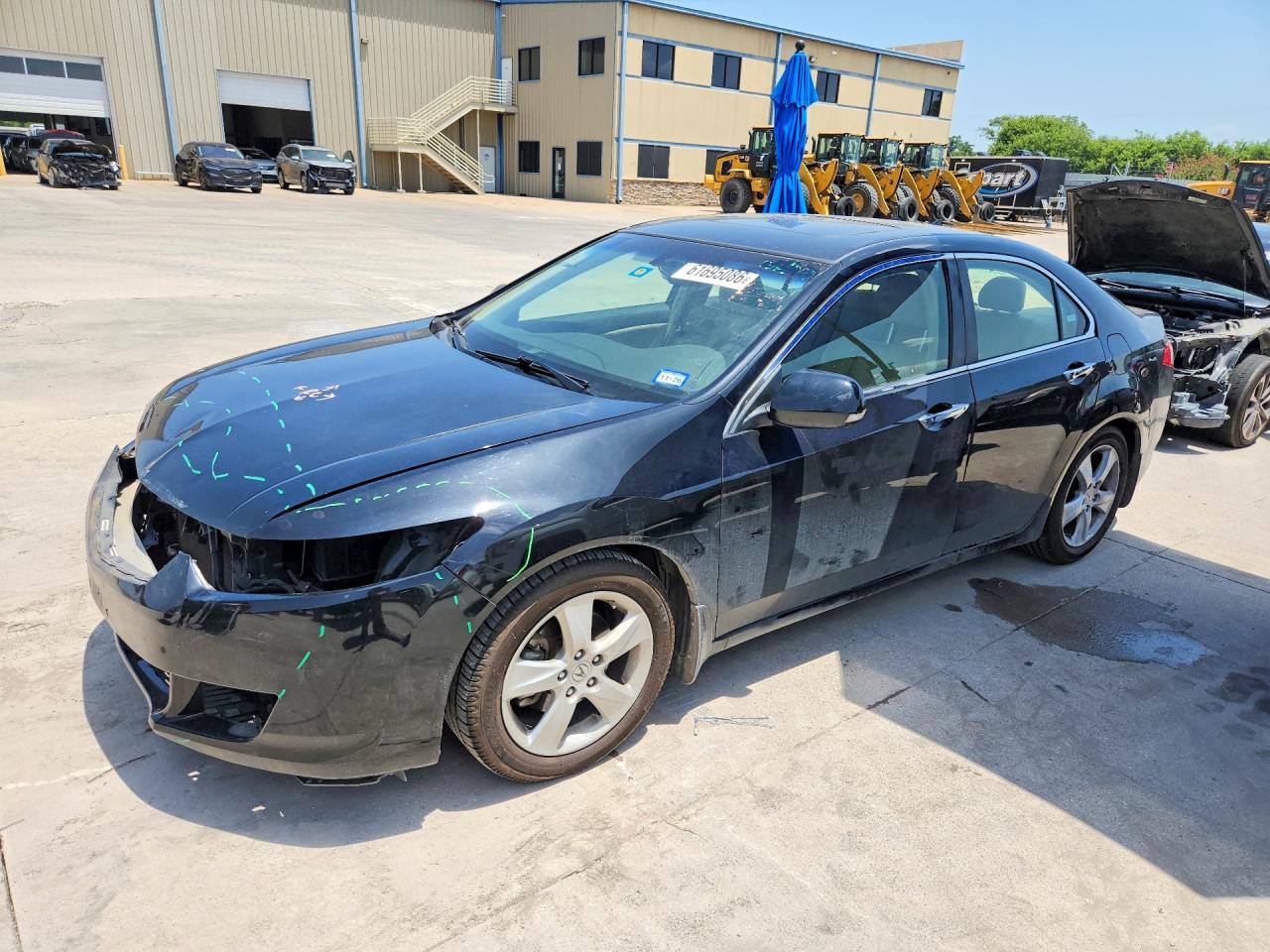 2009 Acura Tsx Черный vin: JH4CU26679C020362