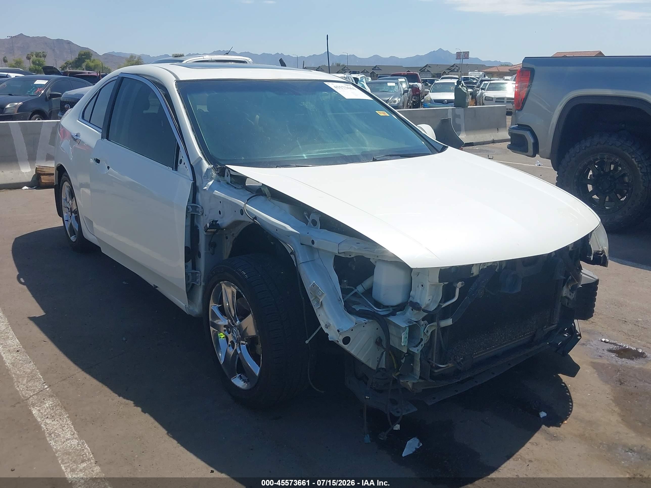 2009 Acura Tsx   White vin: JH4CU26679C028557