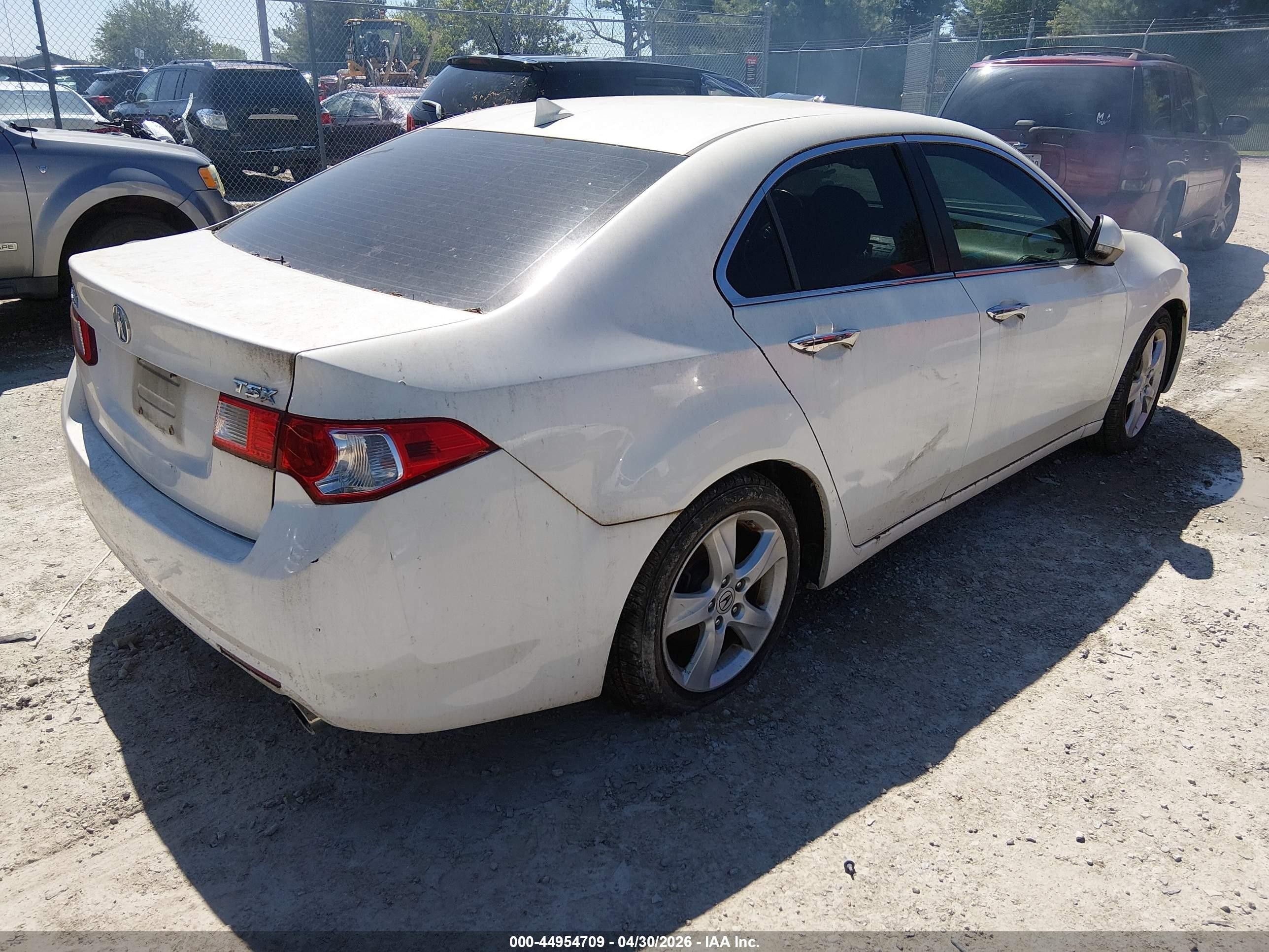 2009 Acura Tsx   White vin: JH4CU26679C036898