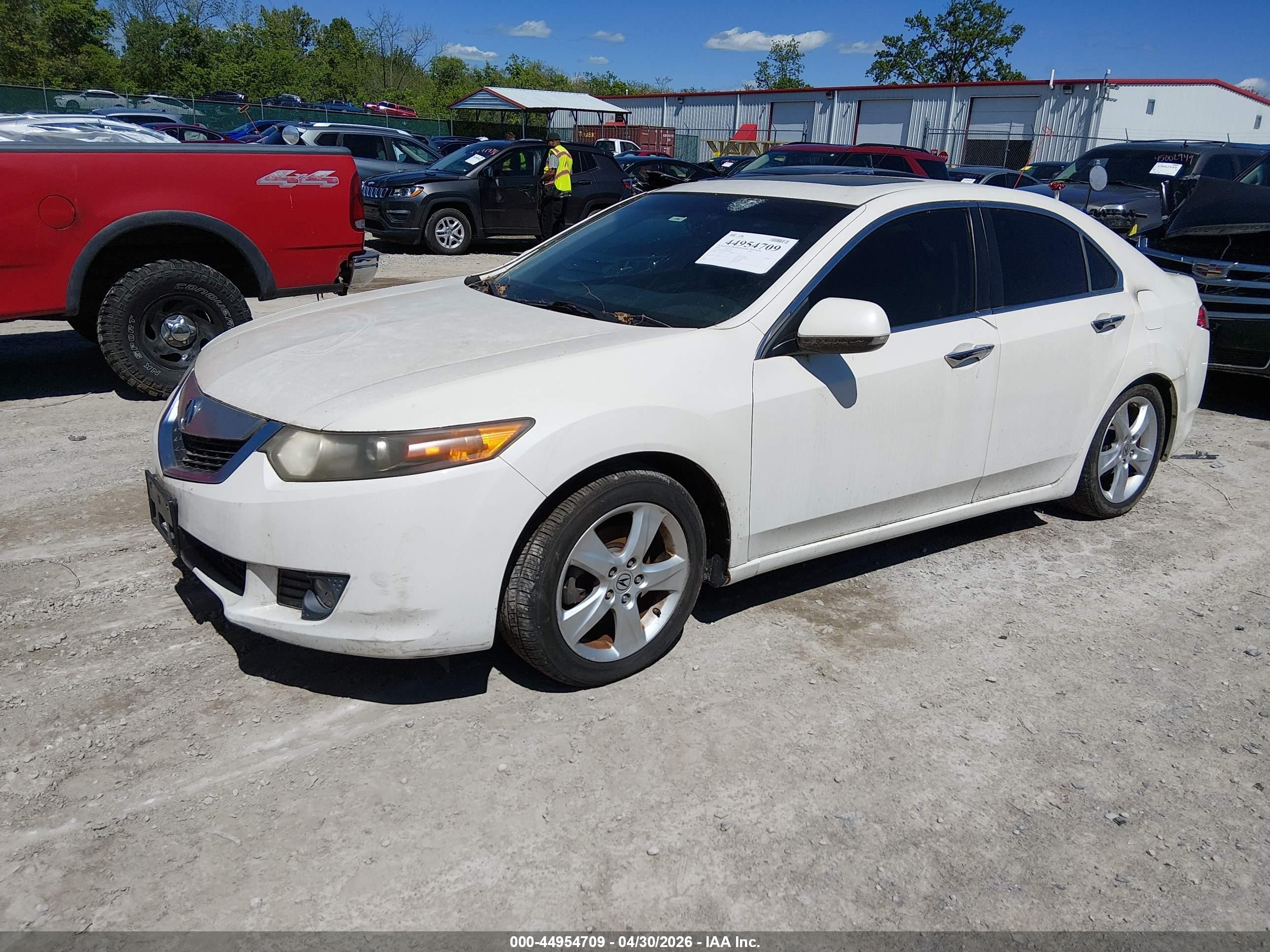 2009 Acura Tsx   White vin: JH4CU26679C036898