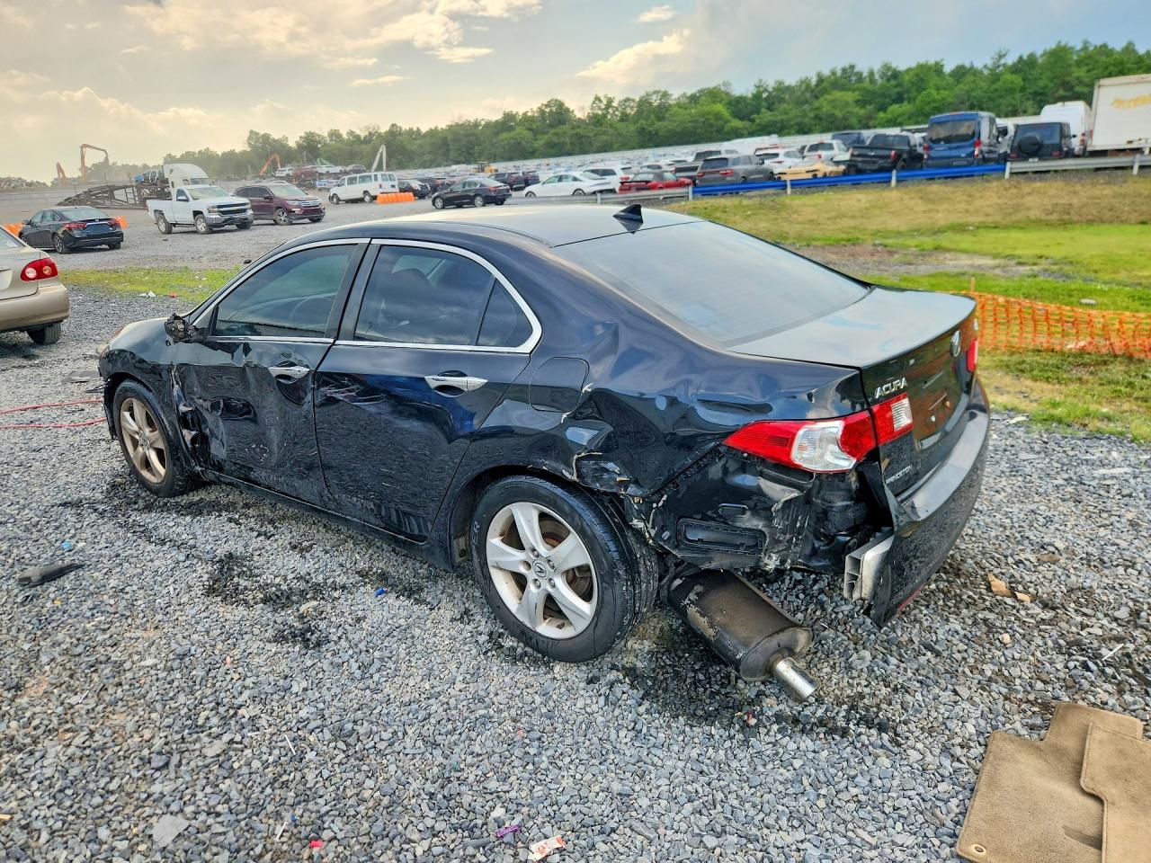 2009 Acura Tsx Black vin: JH4CU26689C007023