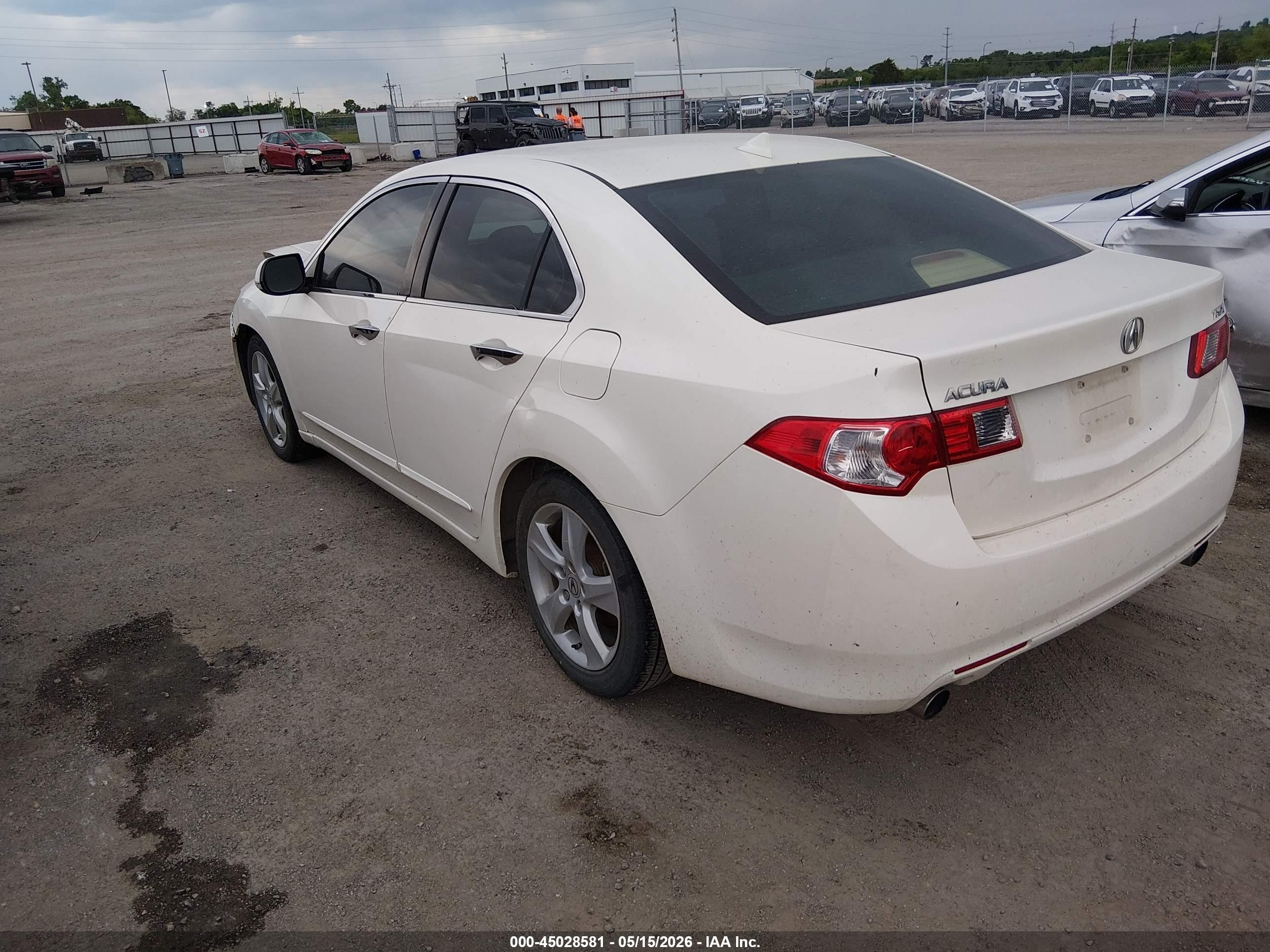 2009 Acura Tsx   White vin: JH4CU26689C010486