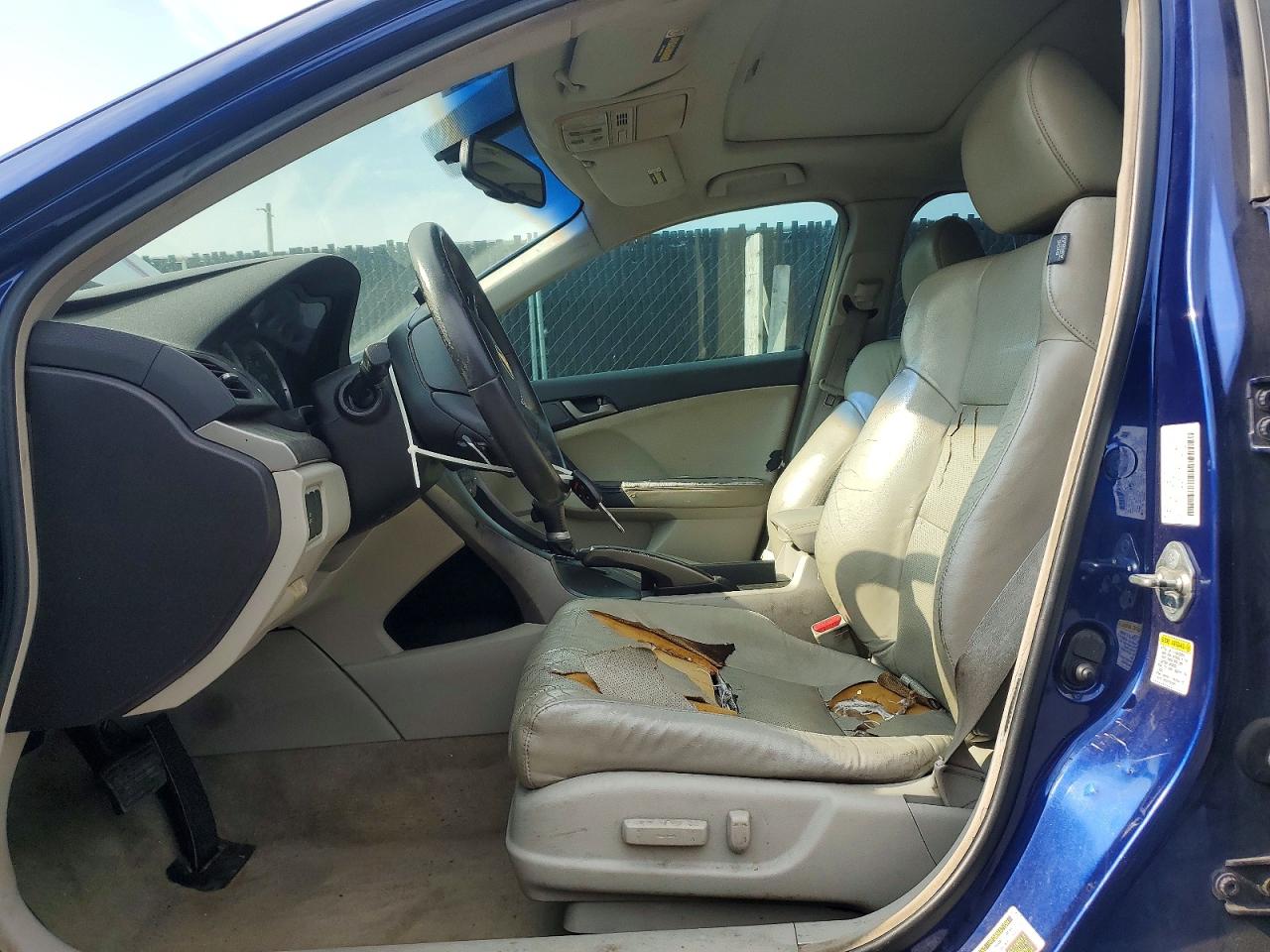 2009 Acura Tsx Blue vin: JH4CU26689C013341