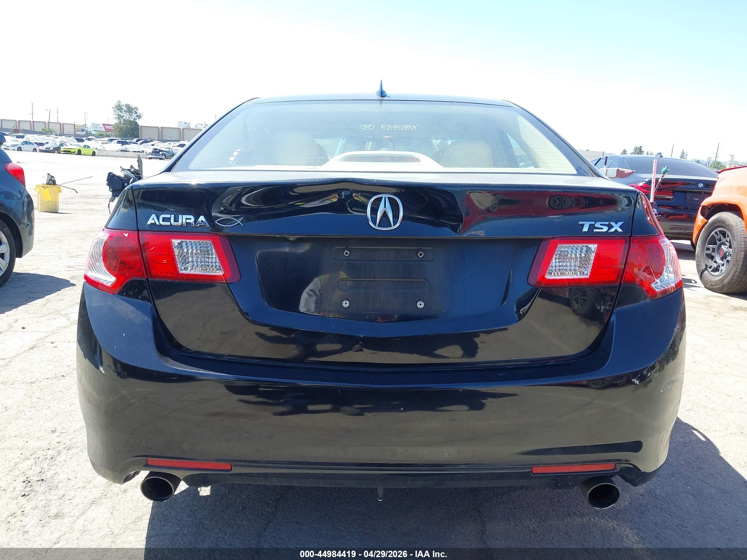 2009 Acura Tsx   Black vin: JH4CU26689C021245