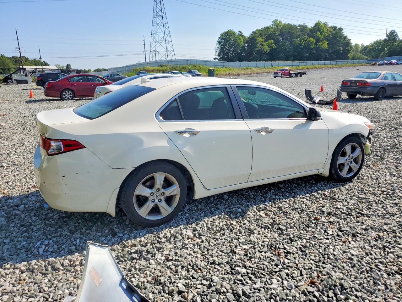 2009 Acura Tsx White vin: JH4CU26689C026252