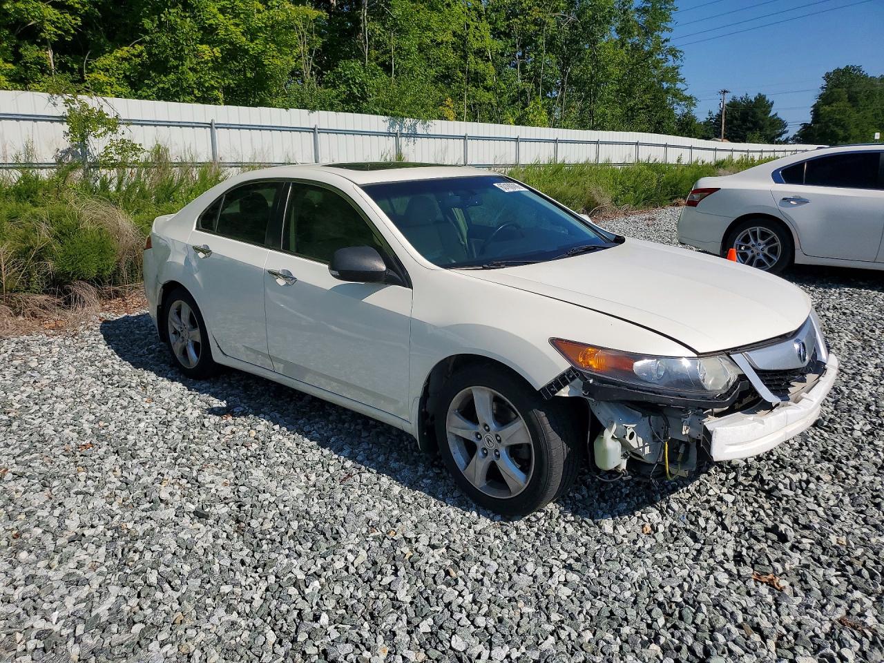 2009 Acura Tsx White vin: JH4CU26689C026252
