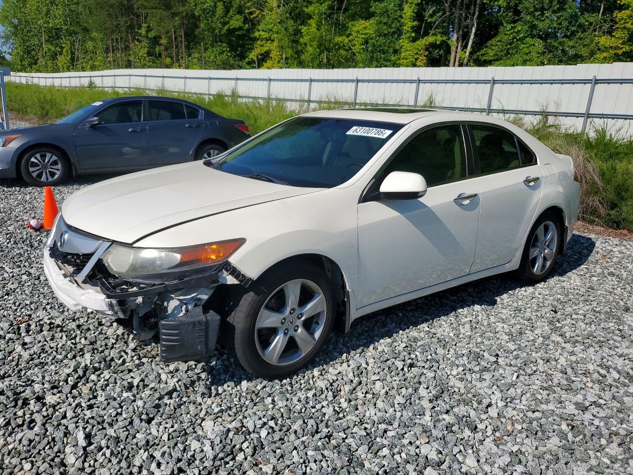 2009 Acura Tsx White vin: JH4CU26689C026252