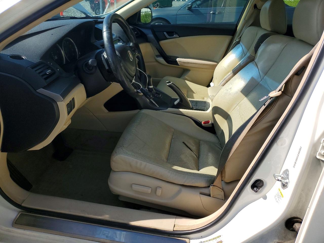 2009 Acura Tsx White vin: JH4CU26689C026252