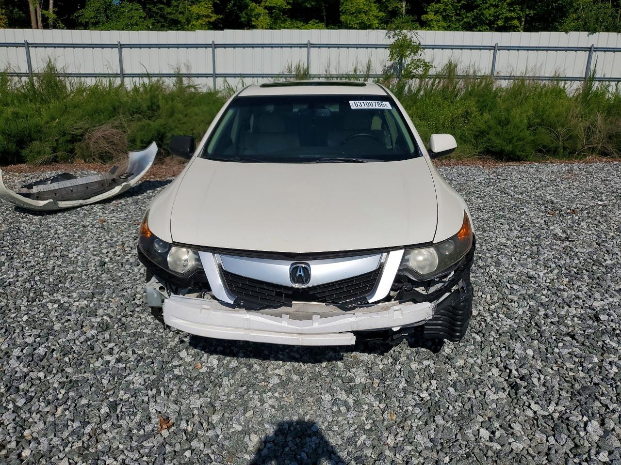 2009 Acura Tsx White vin: JH4CU26689C026252