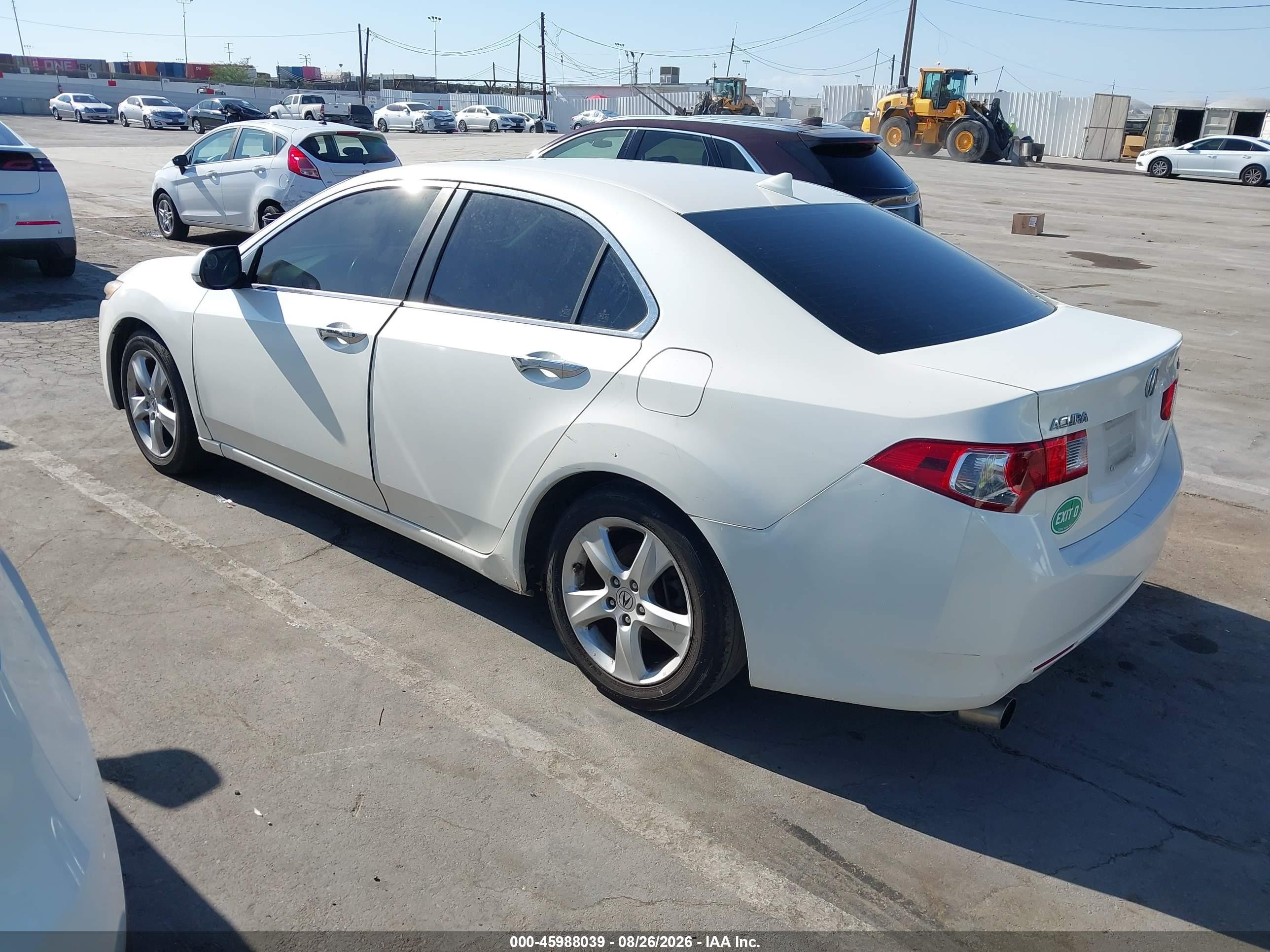 2009 Acura Tsx   White vin: JH4CU26689C027157