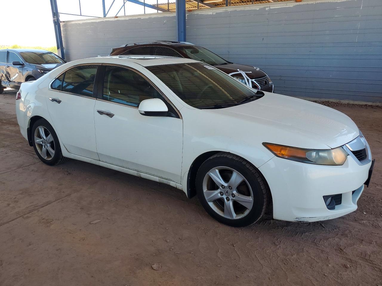 2009 Acura Tsx White vin: JH4CU26689C032620