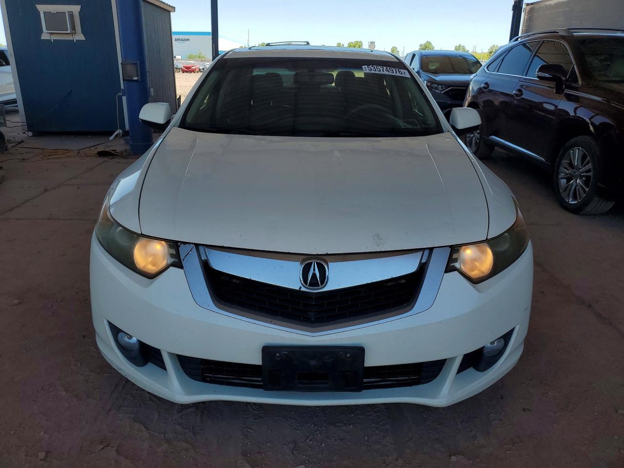 2009 Acura Tsx White vin: JH4CU26689C032620