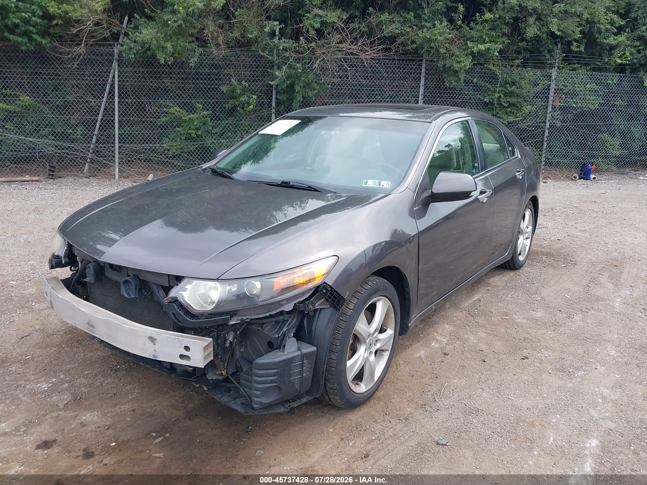 2009 Acura Tsx   Gray vin: JH4CU26689C033086