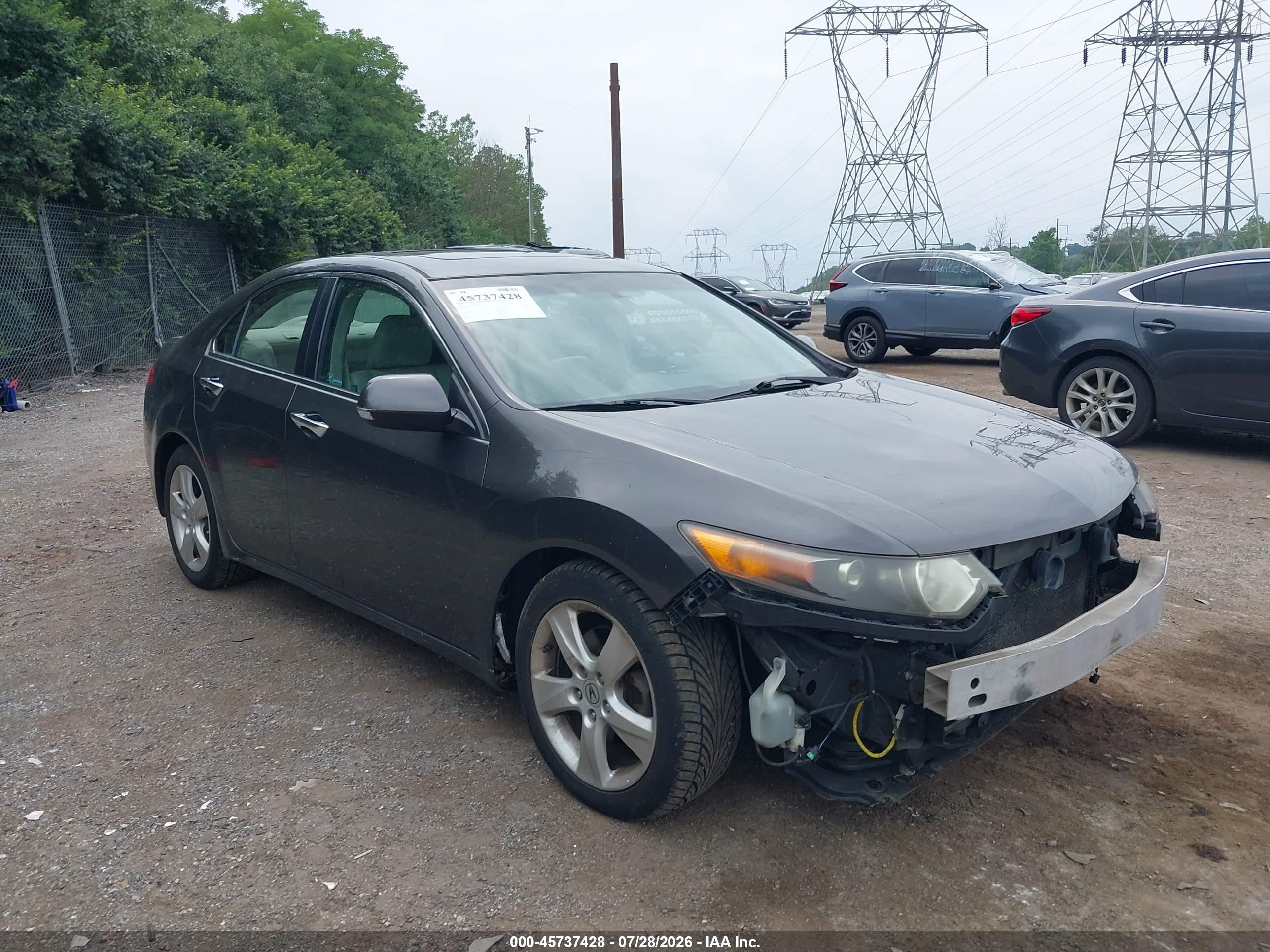2009 Acura Tsx   Gray vin: JH4CU26689C033086