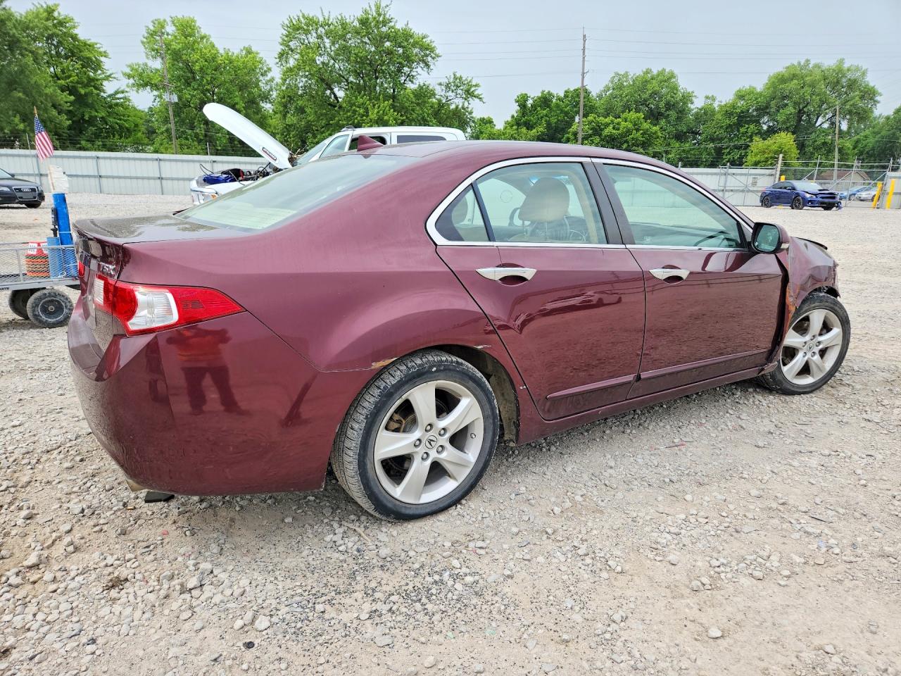 2009 Acura Tsx Burgundy vin: JH4CU26699C003658