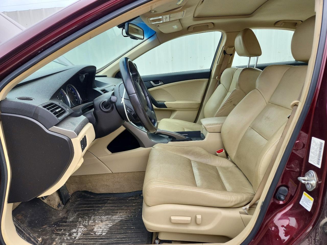 2009 Acura Tsx Burgundy vin: JH4CU26699C003658