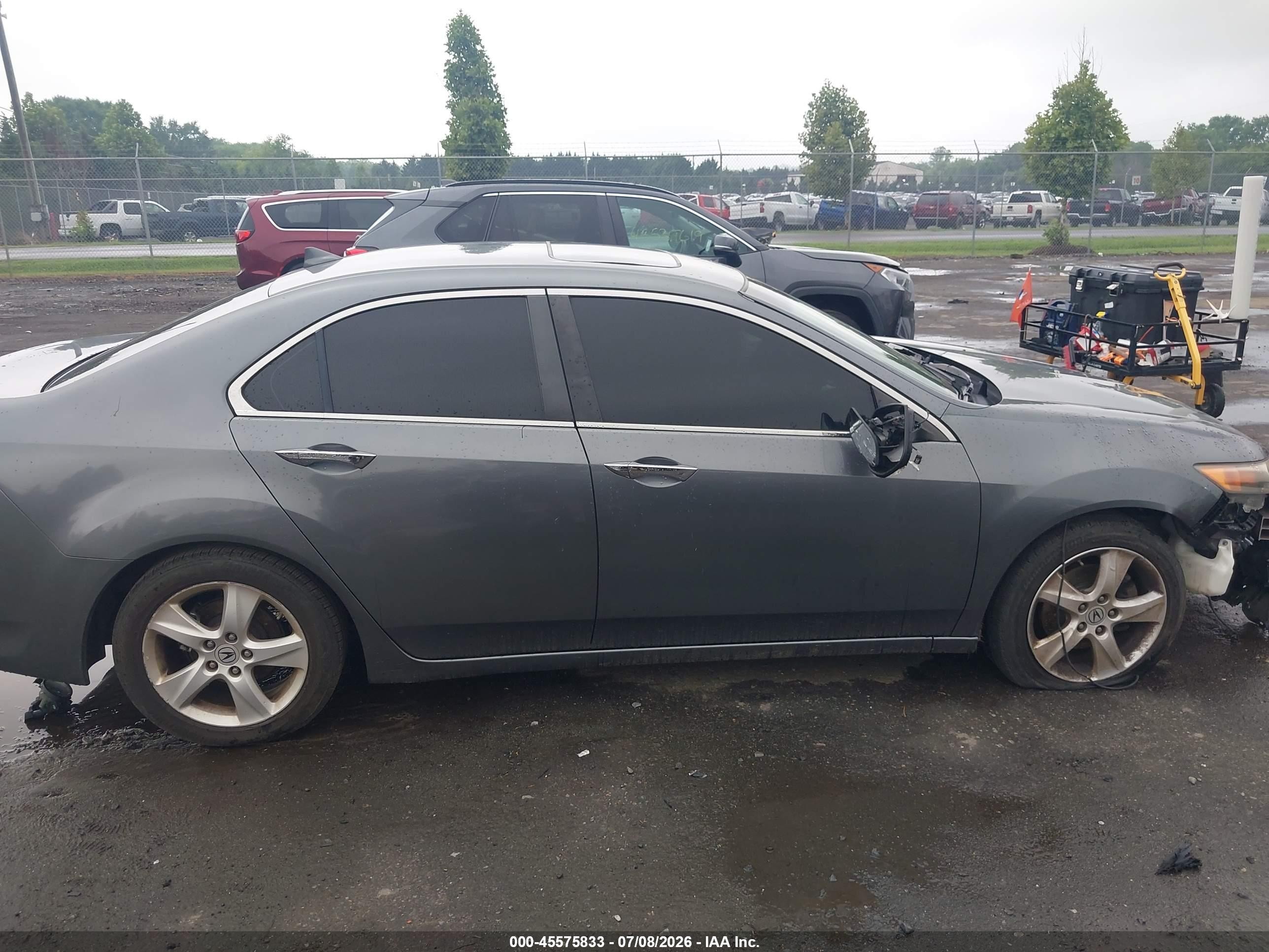 2009 Acura Tsx Gray vin: JH4CU26699C011842