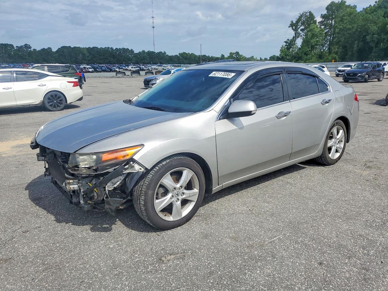 2009 Acura Tsx Silver vin: JH4CU26699C023859