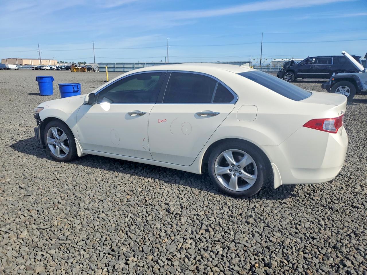 2009 Acura Tsx White vin: JH4CU26699C028494