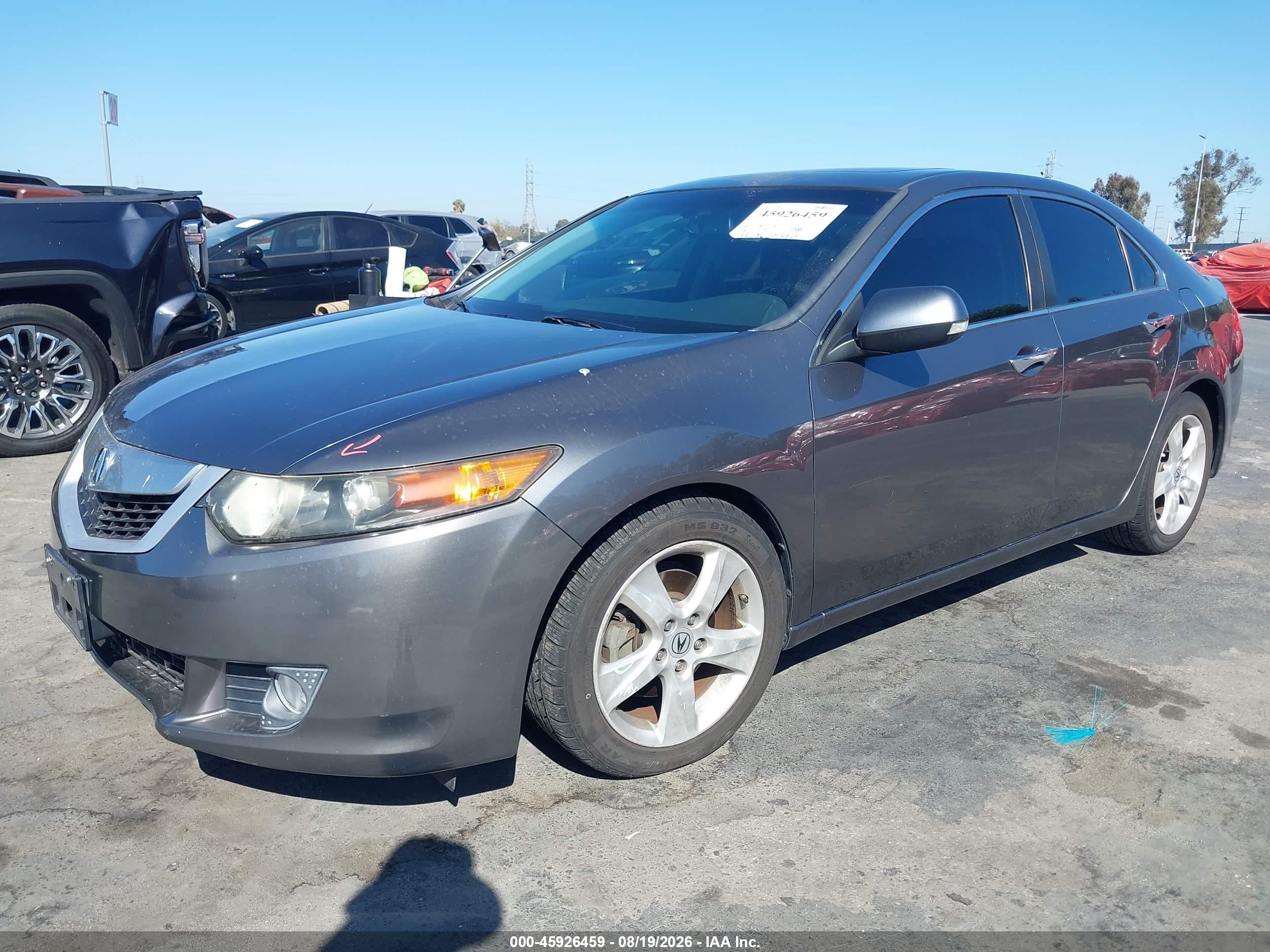 2009 Acura Tsx   Gray vin: JH4CU266X9C010036