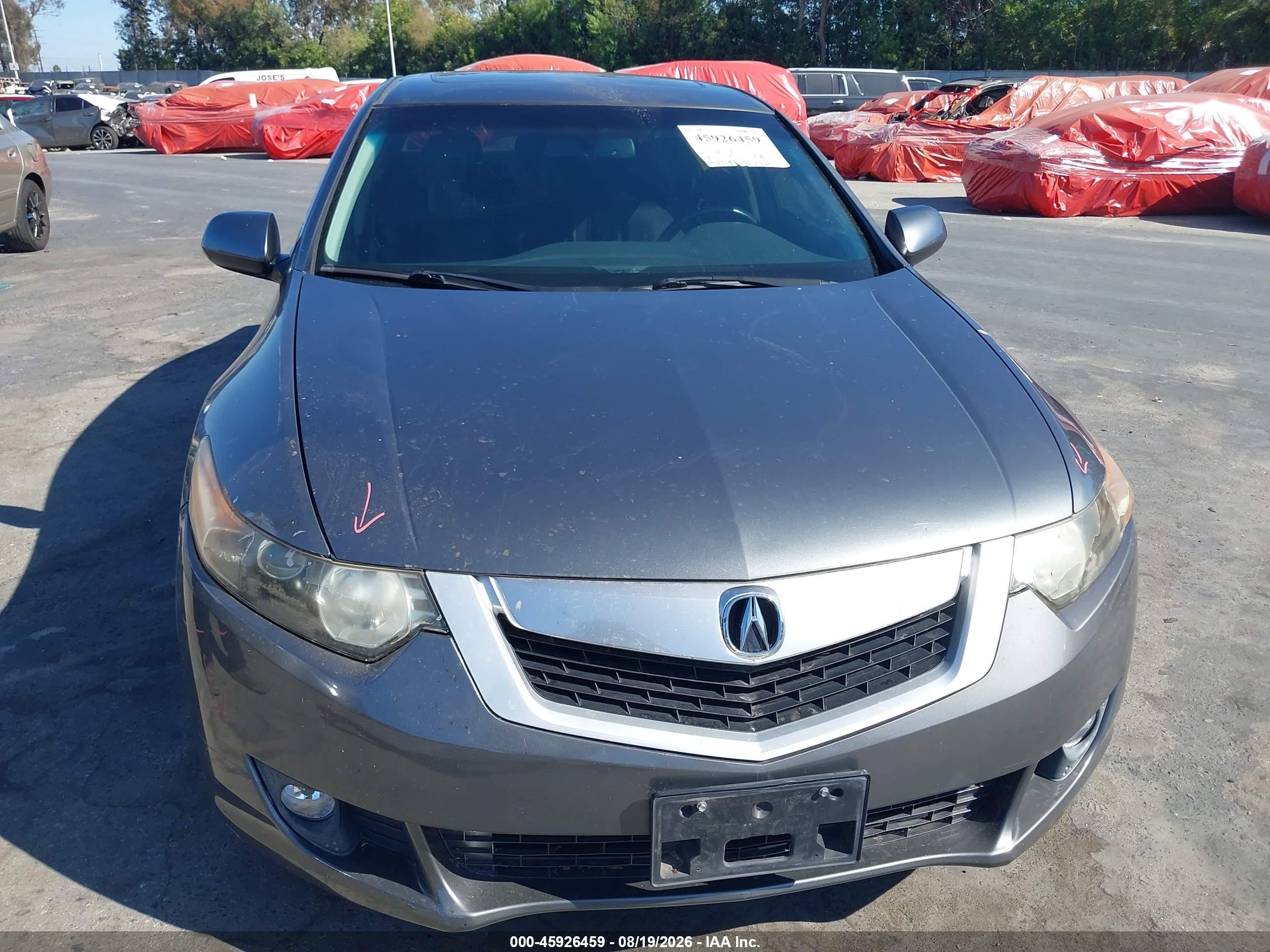 2009 Acura Tsx   Gray vin: JH4CU266X9C010036