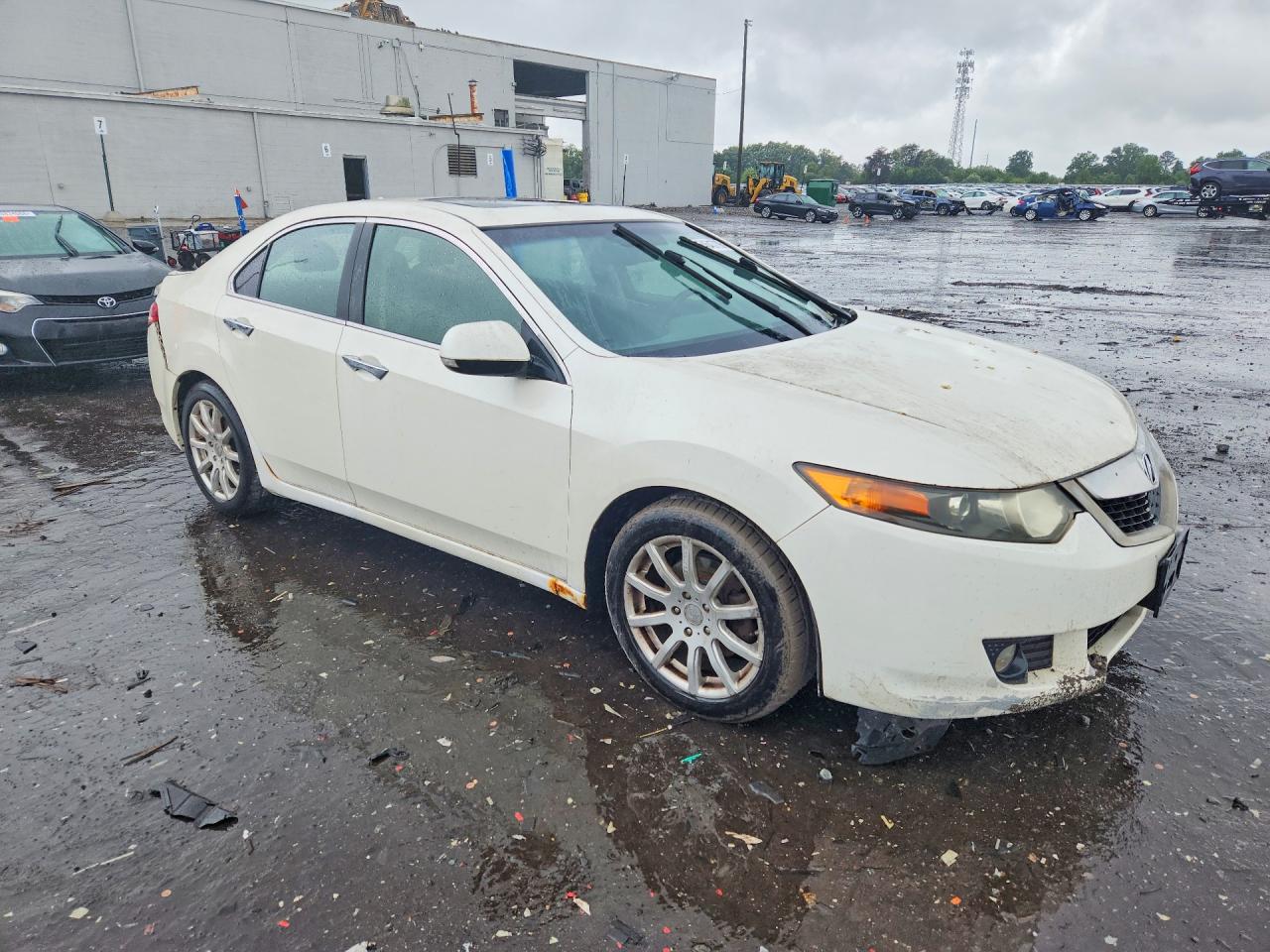 2009 Acura Tsx White vin: JH4CU266X9C022820