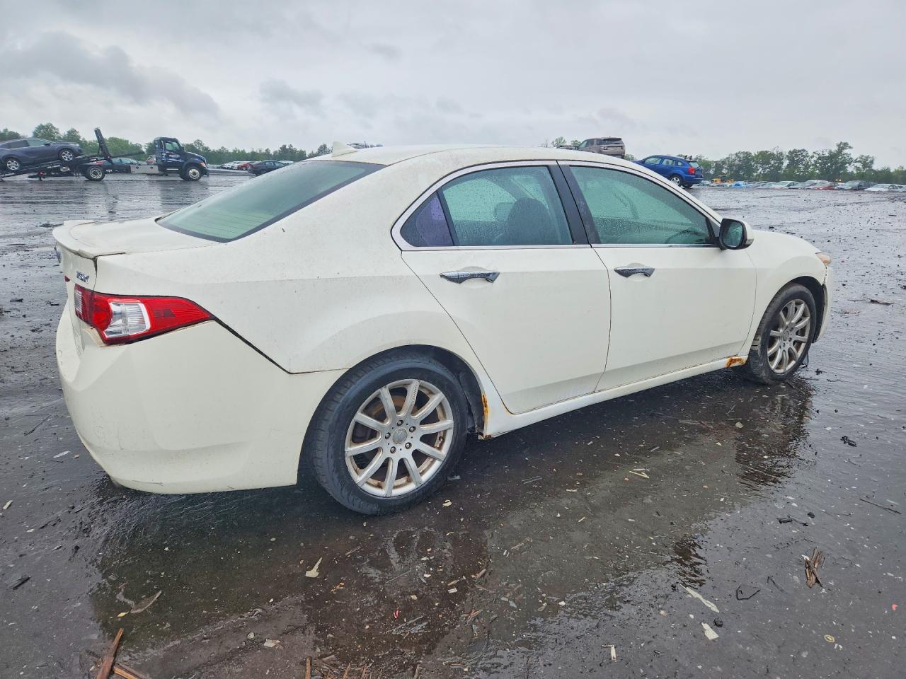 2009 Acura Tsx White vin: JH4CU266X9C022820