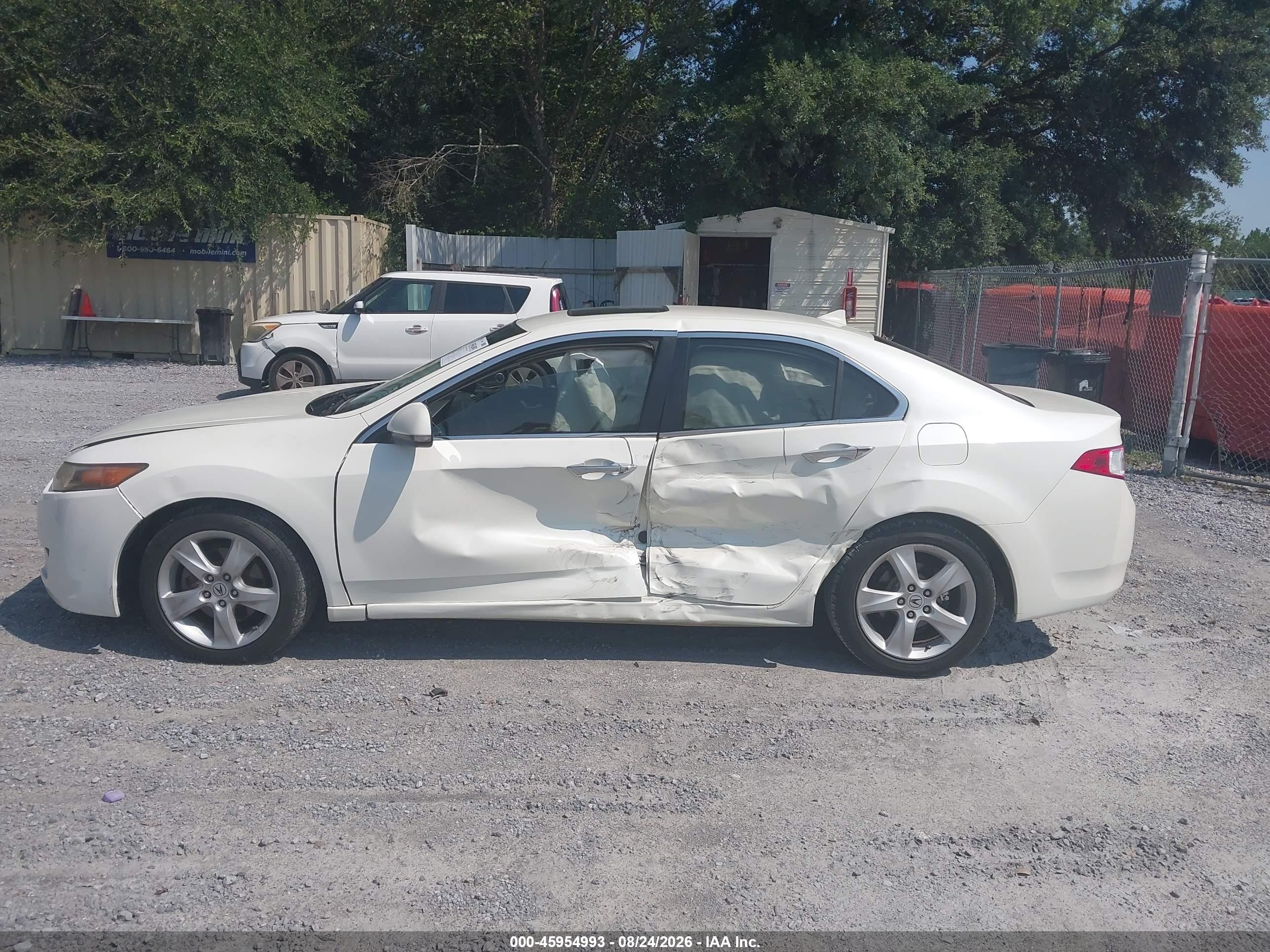2009 Acura Tsx   White vin: JH4CU266X9C023062