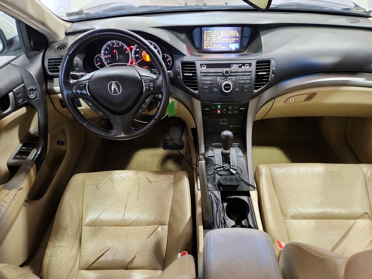 2009 Acura Tsx White vin: JH4CU266X9C034028