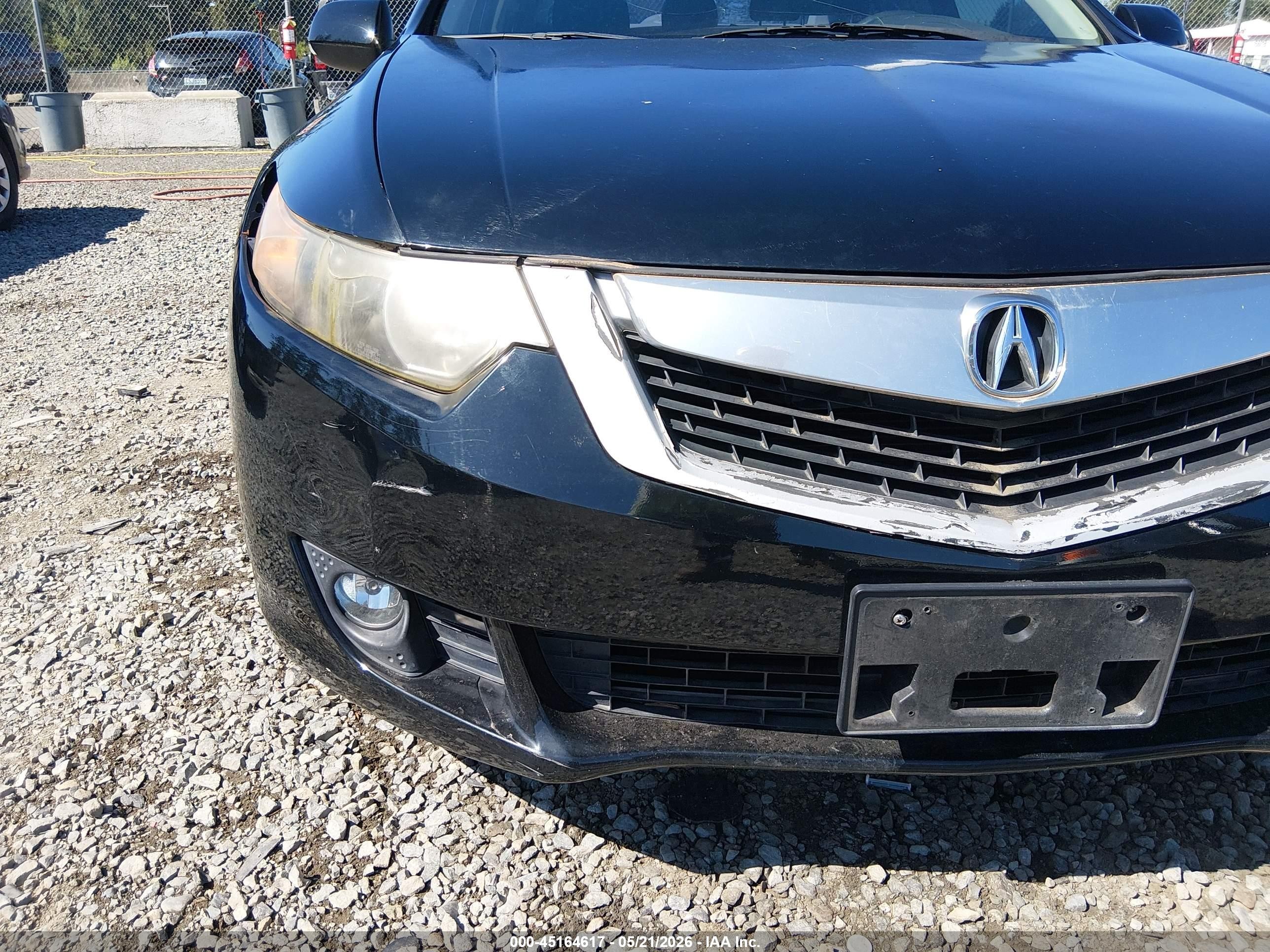 2009 Acura Tsx   Black vin: JH4CU266X9C801473